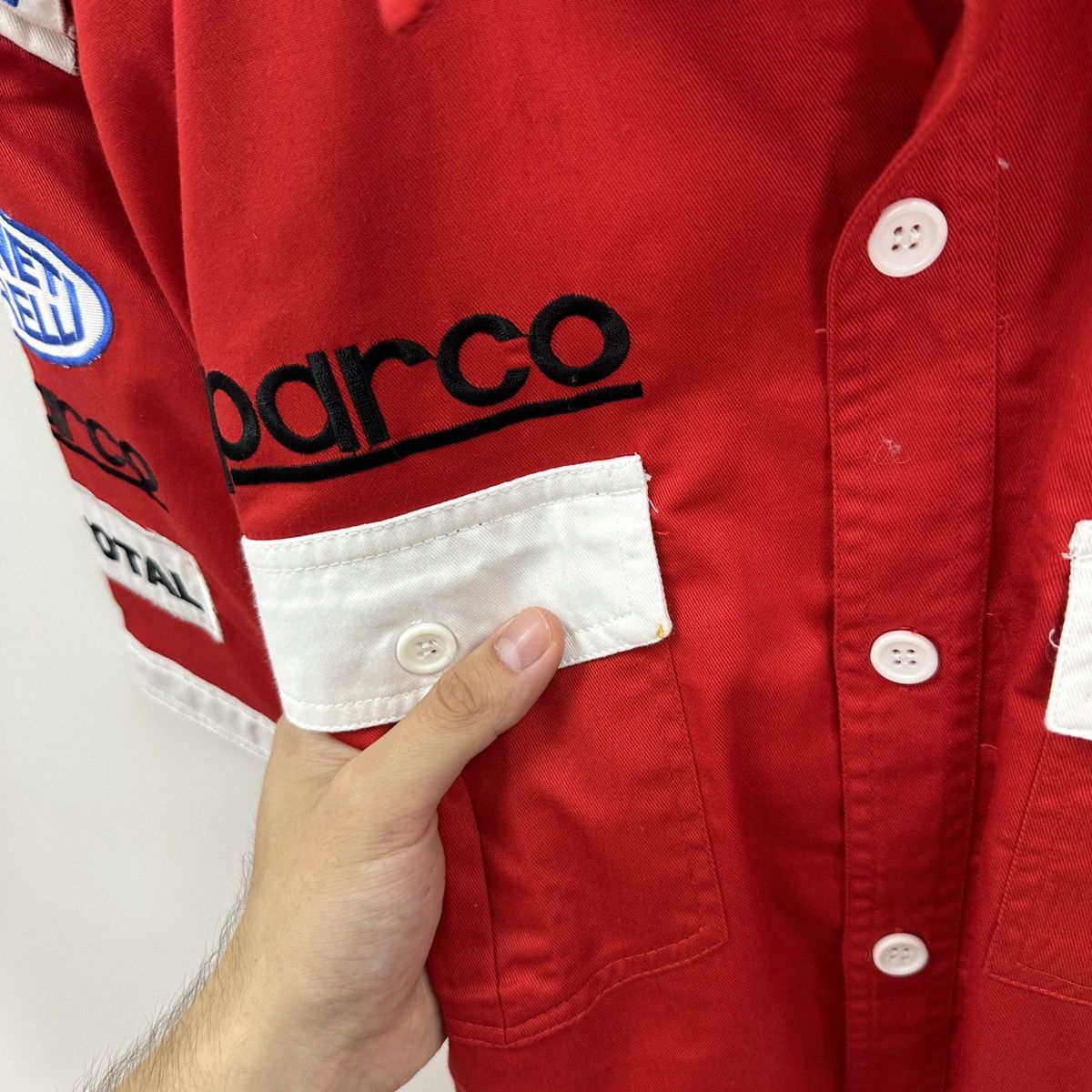 Vintage Vintage 90s Citroen Michelin Sparco Total y2k racing shirt Size US M / EU 48-50 / 2 - 9 Thumbnail