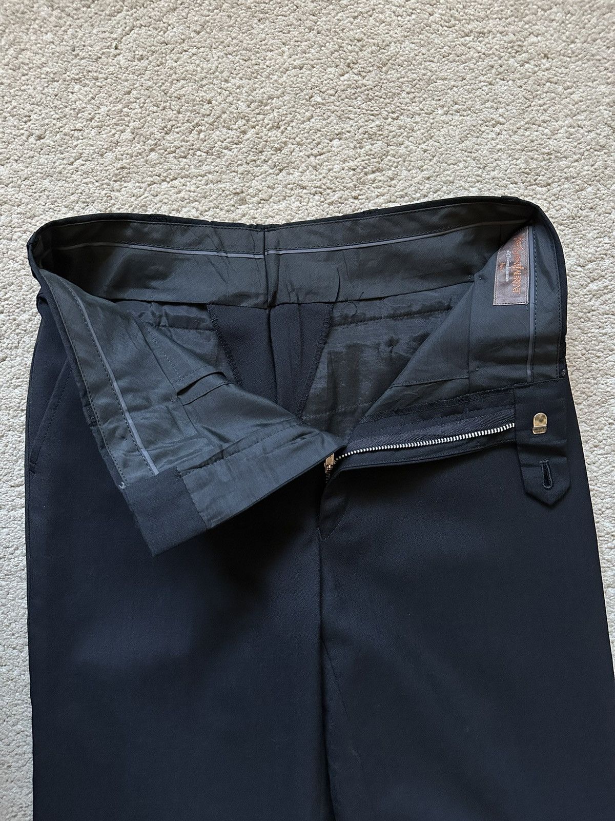 Yves Saint Laurent 1990s YSL Diffusion Homme Straight Leg Wool Pant Size US 27 - 10 Thumbnail
