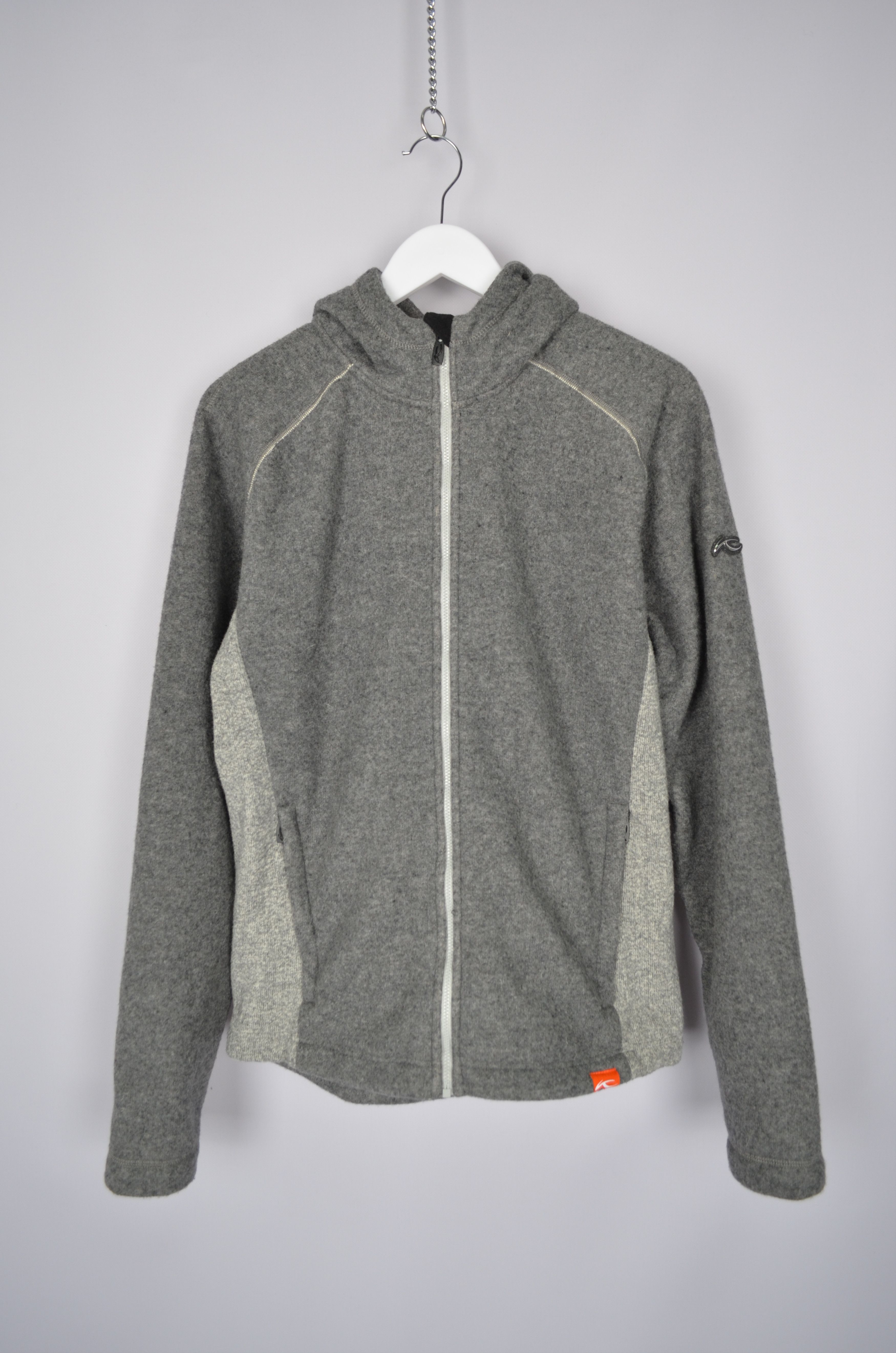 Designer × KJUS KJUS Mellow Grey Wool Blend Hoodie Jacket Size S Size US S / EU 44-46 / 1 - 3 Thumbnail