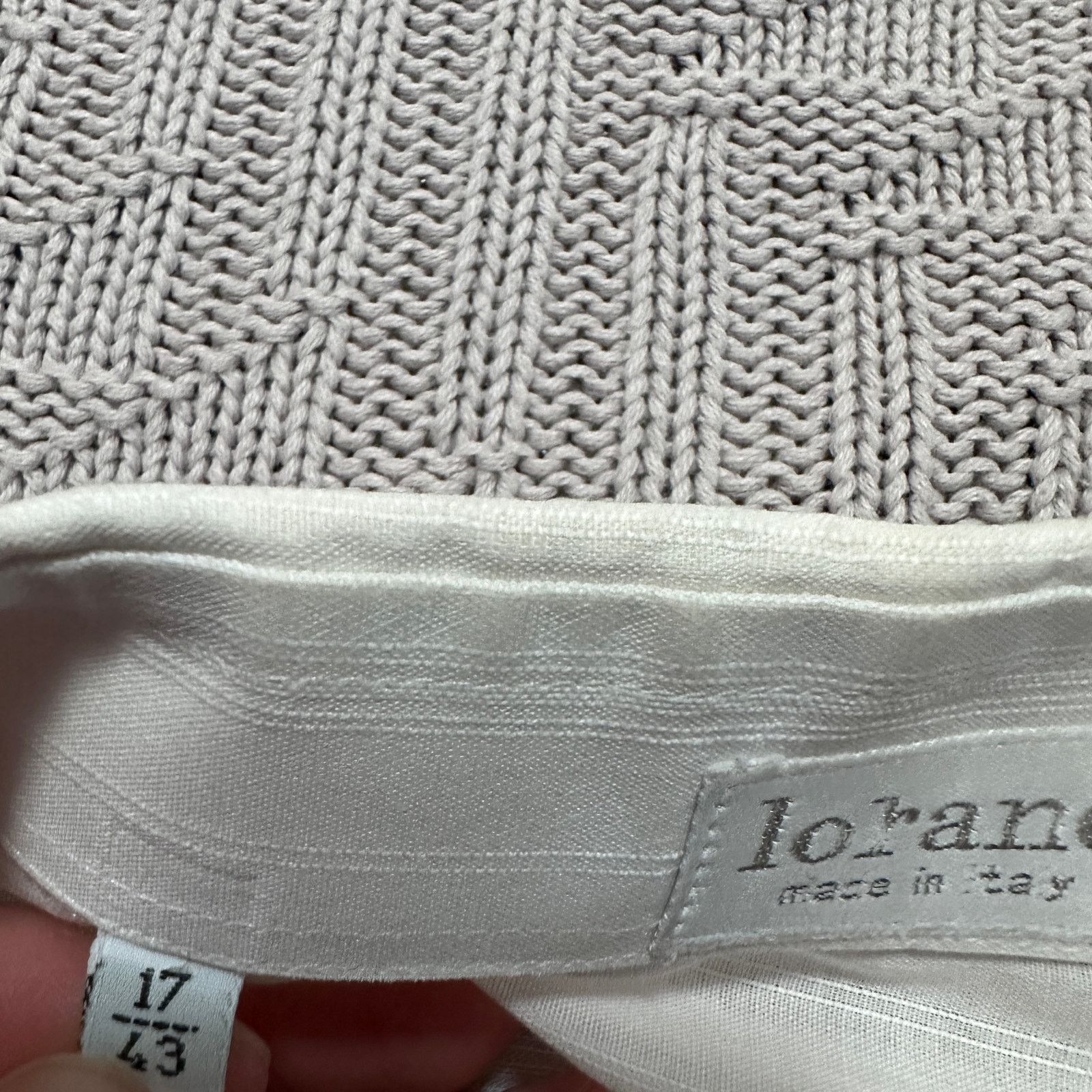 Vintage Vintage Lorano white monotone stripe button down size 17 Size US XL / EU 56 / 4 - 6 Thumbnail