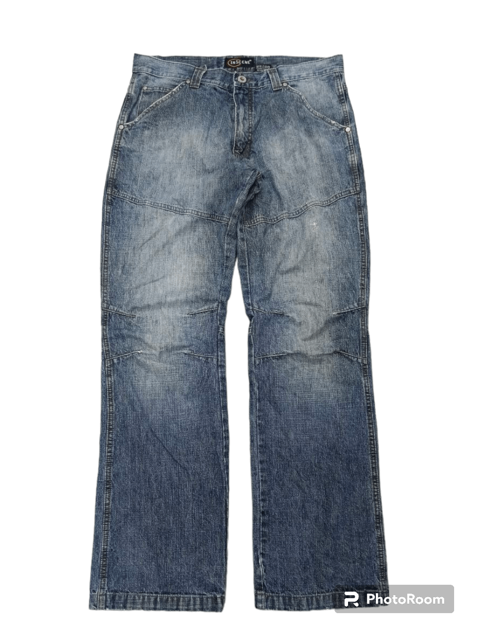 image of Distressed Denim x Hype Sick Inscene Denim Pants in Blue Distressed, Men's (Size 34)