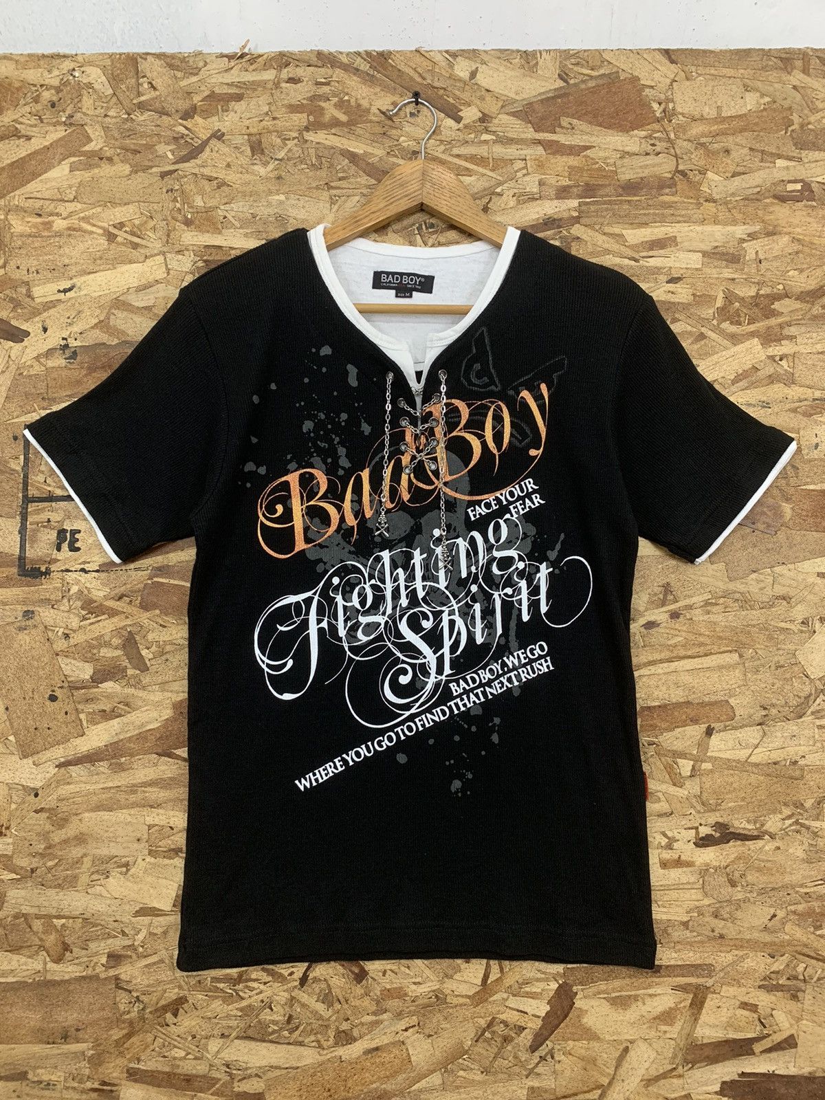 Affliction × If Six Was Nine × Le Grande Bleu (L.G.B.) Y2k Bad Boy Face Your Fear Poem Skull Chain Size US M / EU 48-50 / 2 - 1 Thumbnail