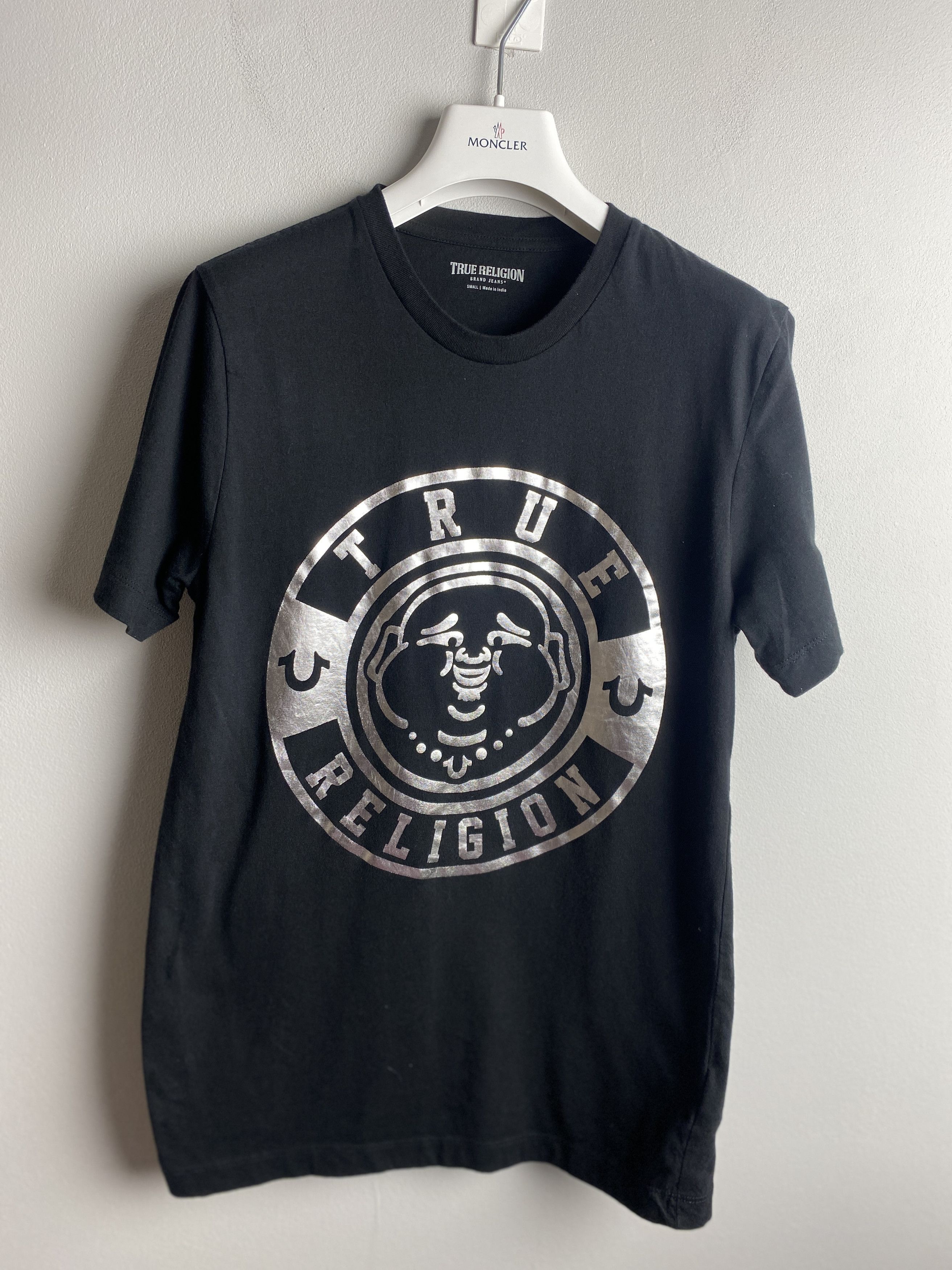 True Religion True Religion Budda print t-shirt tee silver drip Size US S / EU 44-46 / 1 - 1 Thumbnail