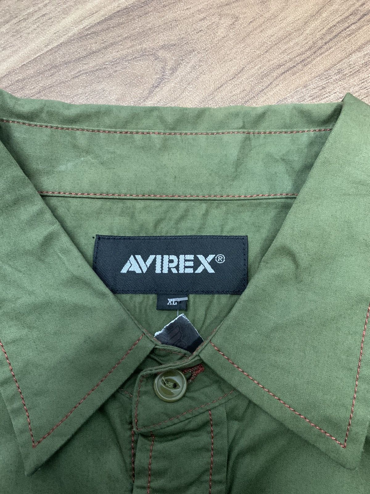 Avirex 🇯🇵 Remake Stripe Military Shirt 🇯🇵 Size US XL / EU 56 / 4 - 5 Thumbnail