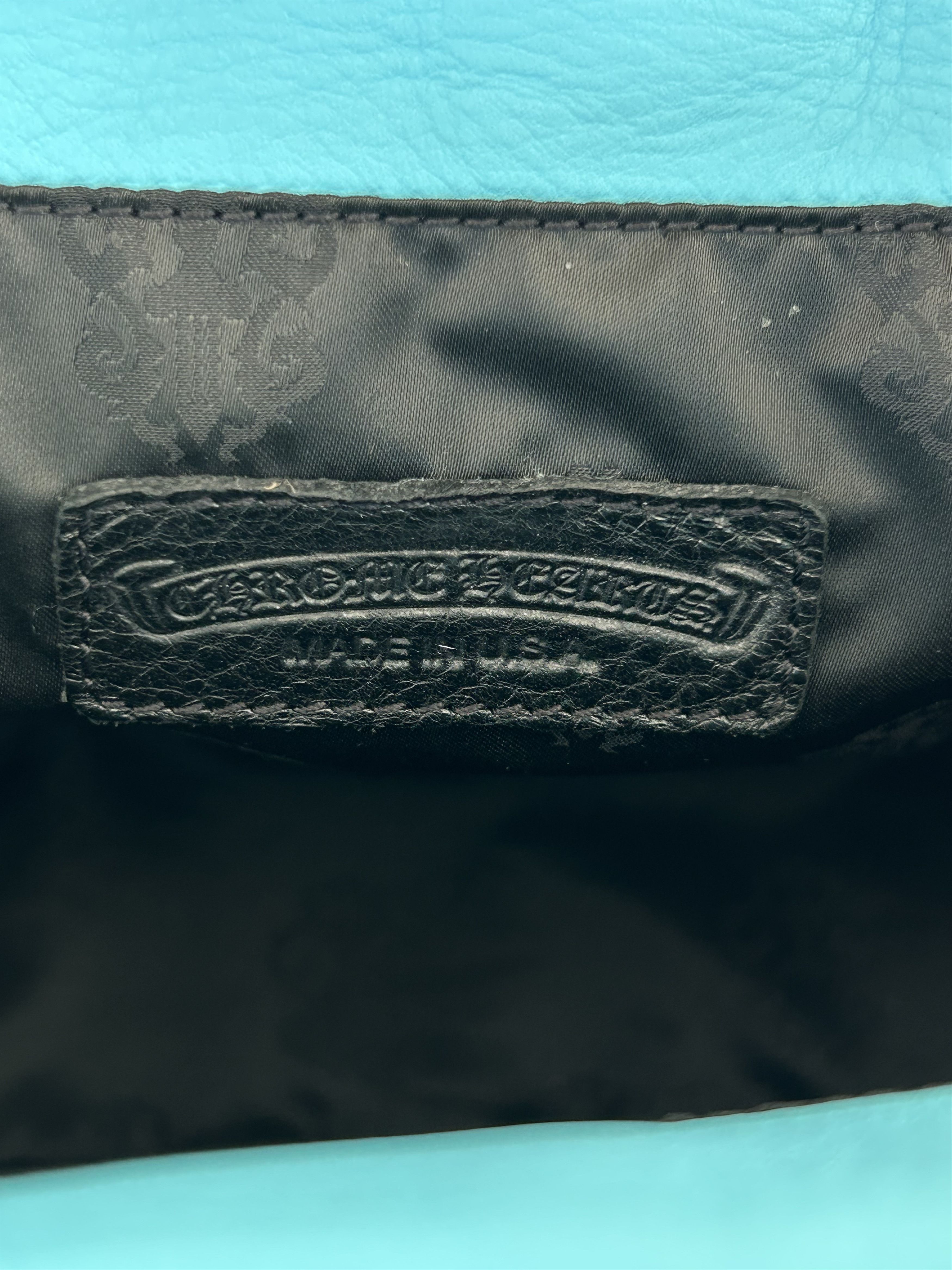 Chrome Hearts Chrome Hearts Blue Cemetery Cross Patch Fur Tote Bag Size ONE SIZE - 7 Thumbnail