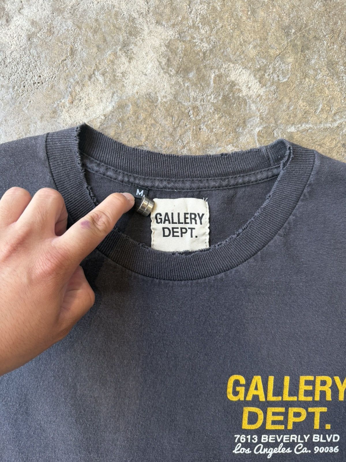 Gallery Dept. OG Drive Thru Tee (Washed Black) Size US M / EU 48-50 / 2 - 5 Thumbnail