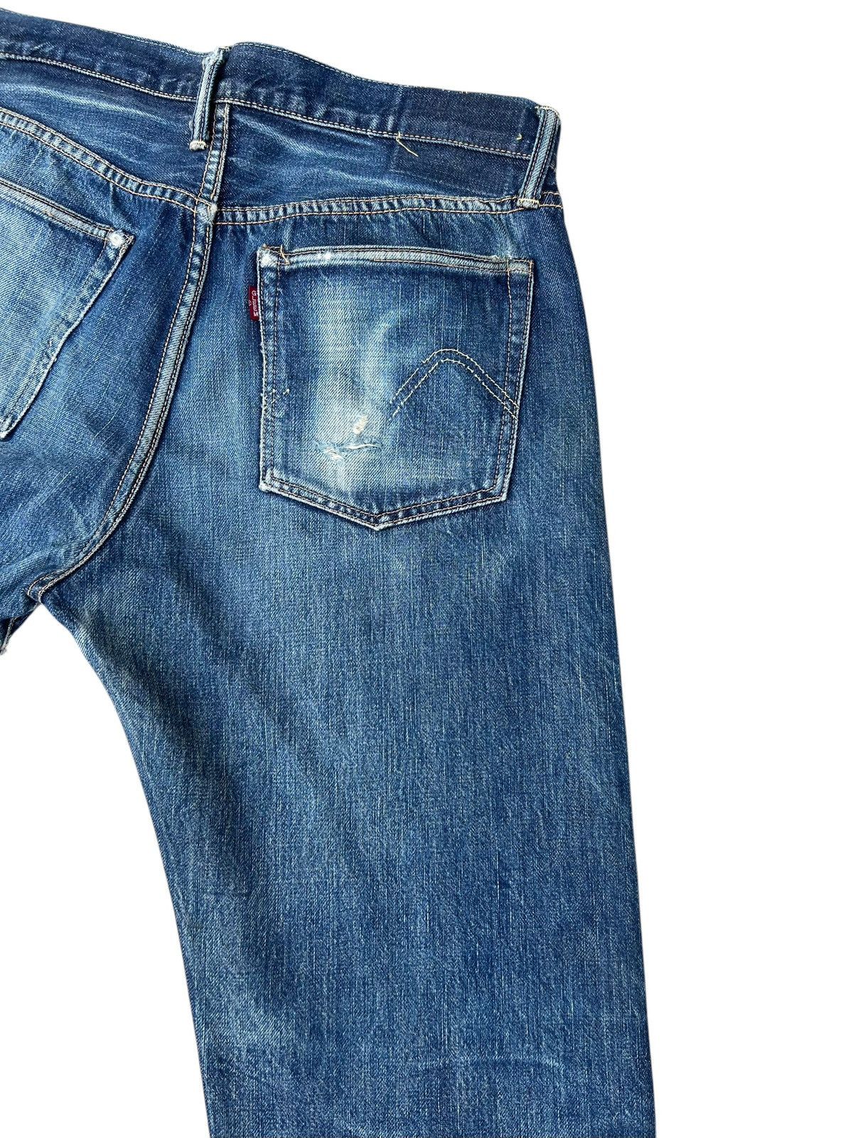 Denime Vintage GLEEM Clothing Japan Dirty Mud Denim Selvedge Jeans Size US 33 - 16 Thumbnail