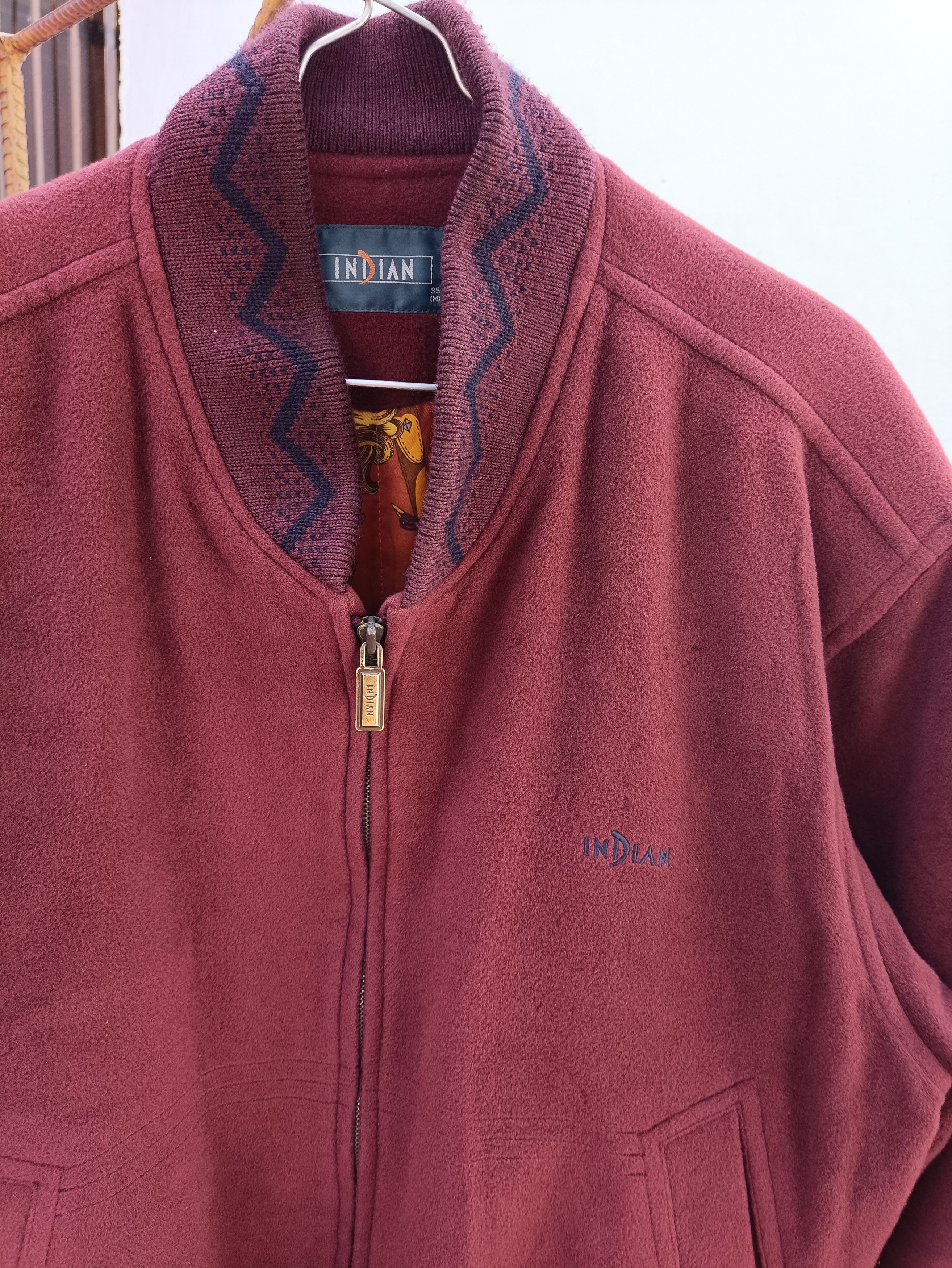 Other Indian wool vintage Jacket Maroon Size US M / EU 48-50 / 2 - 2 Thumbnail