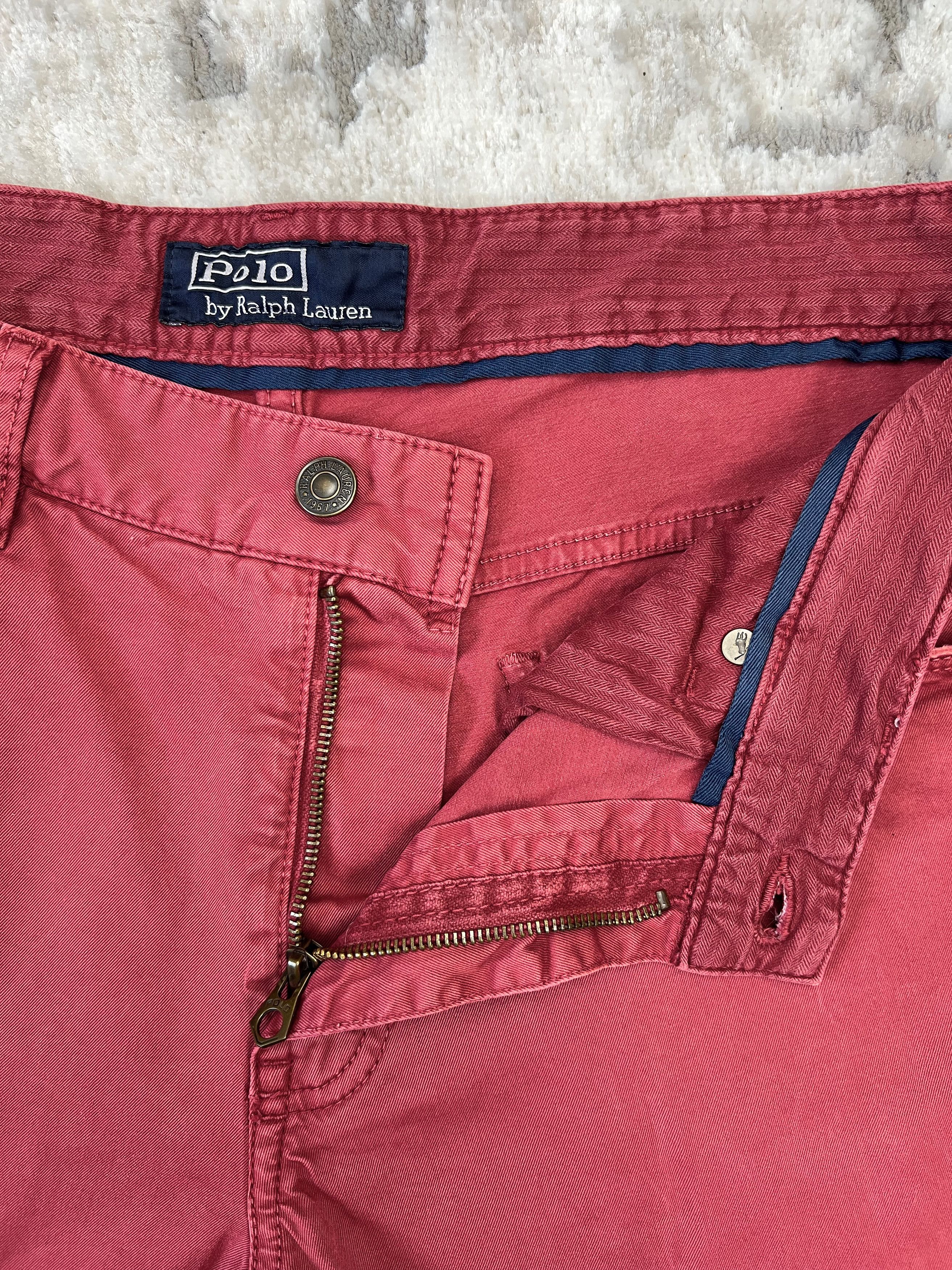 Polo Ralph Lauren × Ralph Lauren Polo Ralph Lauren Straight Burgundy Italian Fabrics Pants 34 Size US 34 / EU 50 - 3 Thumbnail
