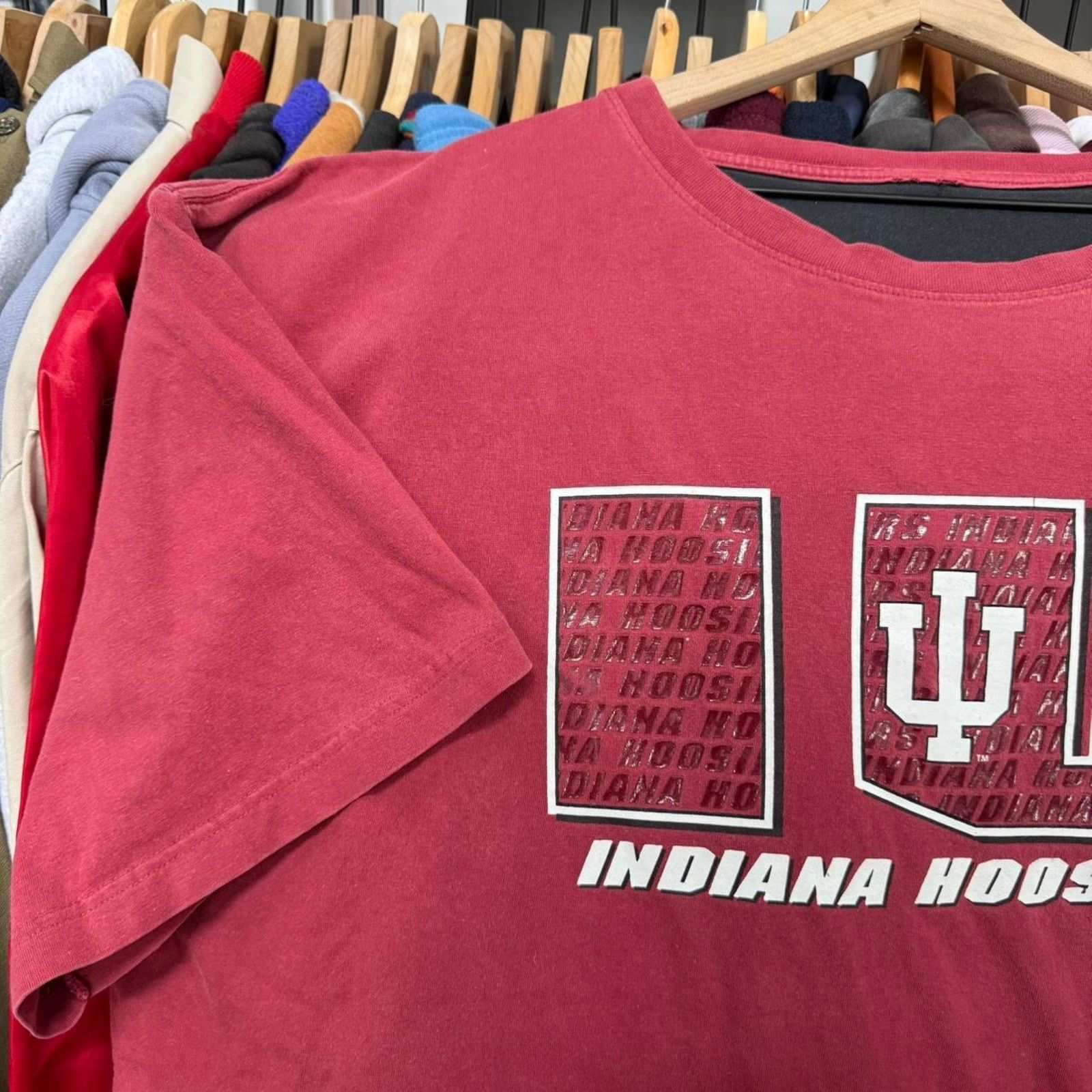 Starter Vintage 90s Starter Indiana Hoosiers T-Shirt Size US XXL / EU 58 / 5 - 4 Thumbnail