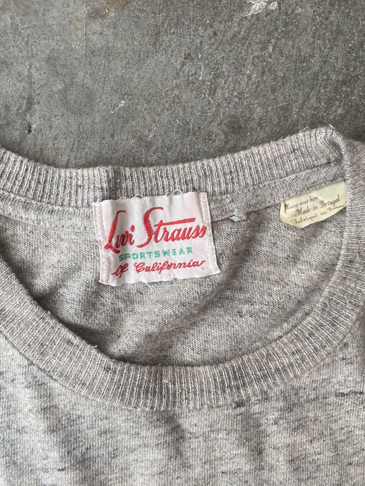 Levi's Vintage Clothing Levis Vintage Clothing Heather Grey Tee Kapital RRL Visvim Size US S / EU 44-46 / 1 - 2 Thumbnail