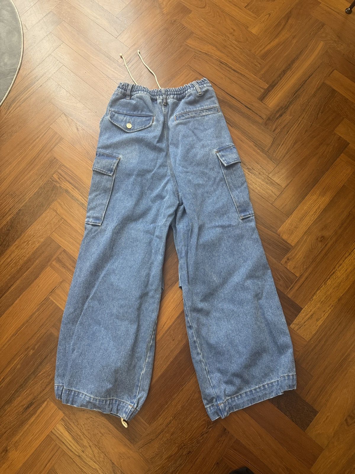 Marni Blue Denim Cargo Pants Size US 29 - 8 Thumbnail