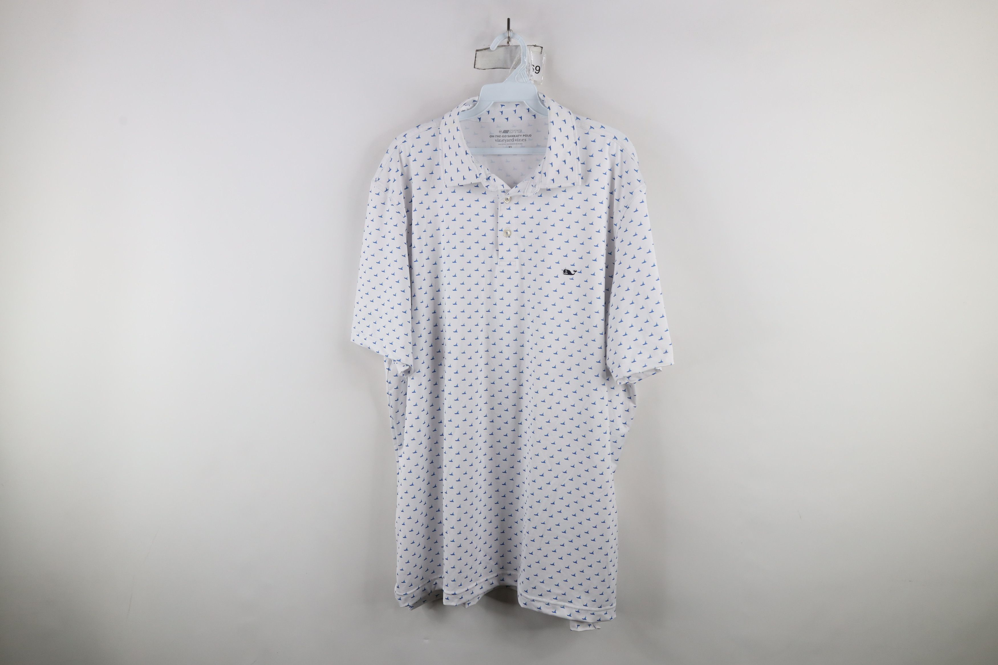 Vineyard Vines × Vintage Vineyard Vines Go Sankaty Sailboat All Over Print Whale Polo Size US XL / EU 56 / 4 - 1 Thumbnail