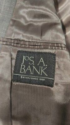 Jos. A. Bank Jos. A. Bank 100% Wool Suit Jacket Textured Charcoal 48L Size 48L - 7 Thumbnail