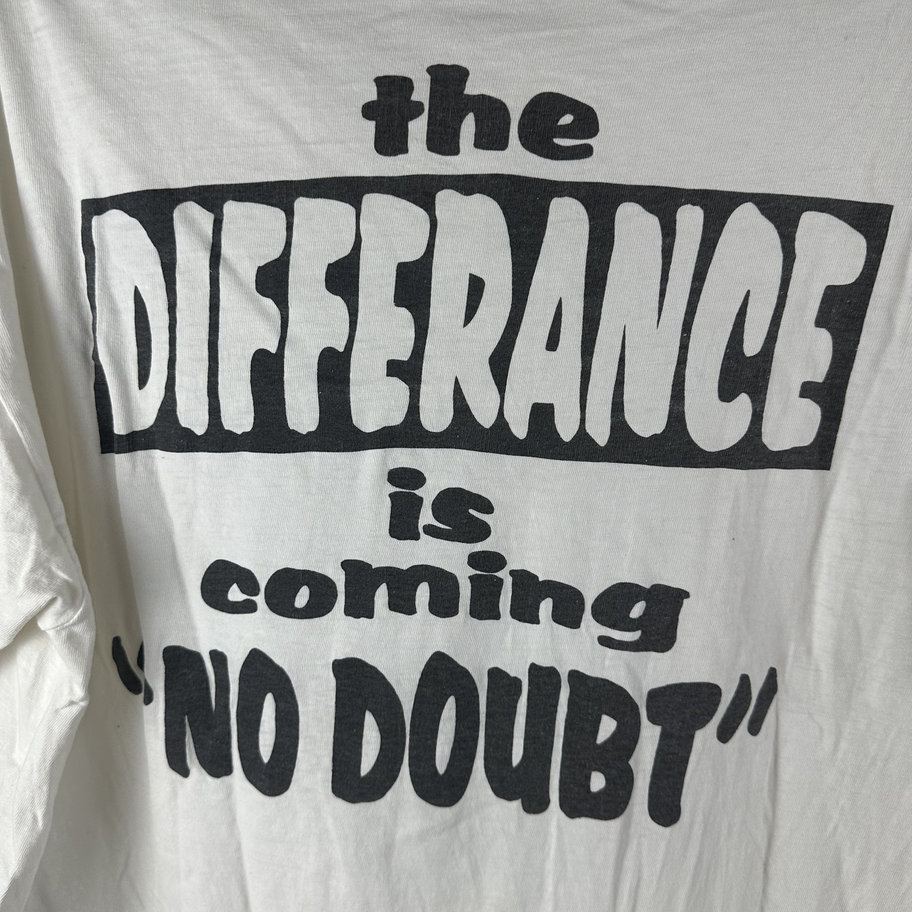 Vintage 90s Rowhouse Records The Difference Coming No Doubt Tee Size US XL / EU 56 / 4 - 4 Thumbnail