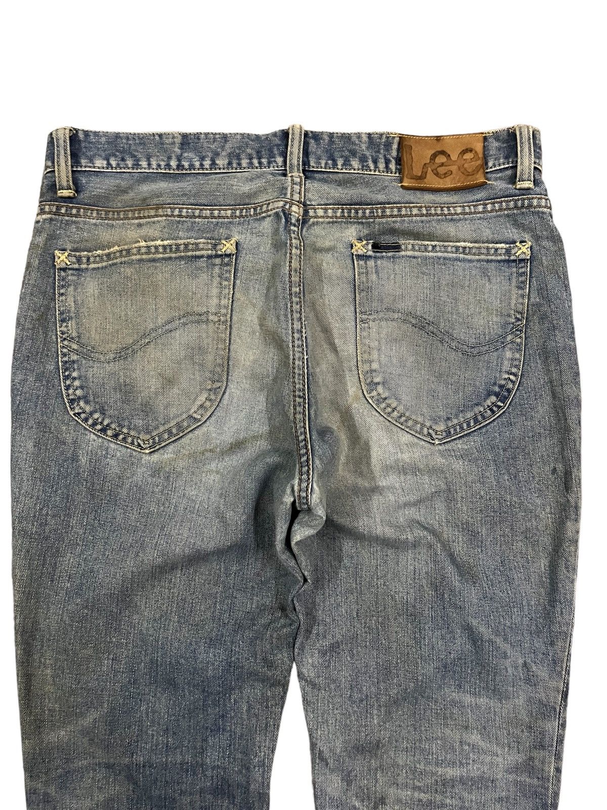 Japanese Brand × Lee Vintage Lee Mud Wash Distressed Straight Cut Classic Jeans Size US 32 / EU 48 - 6 Thumbnail