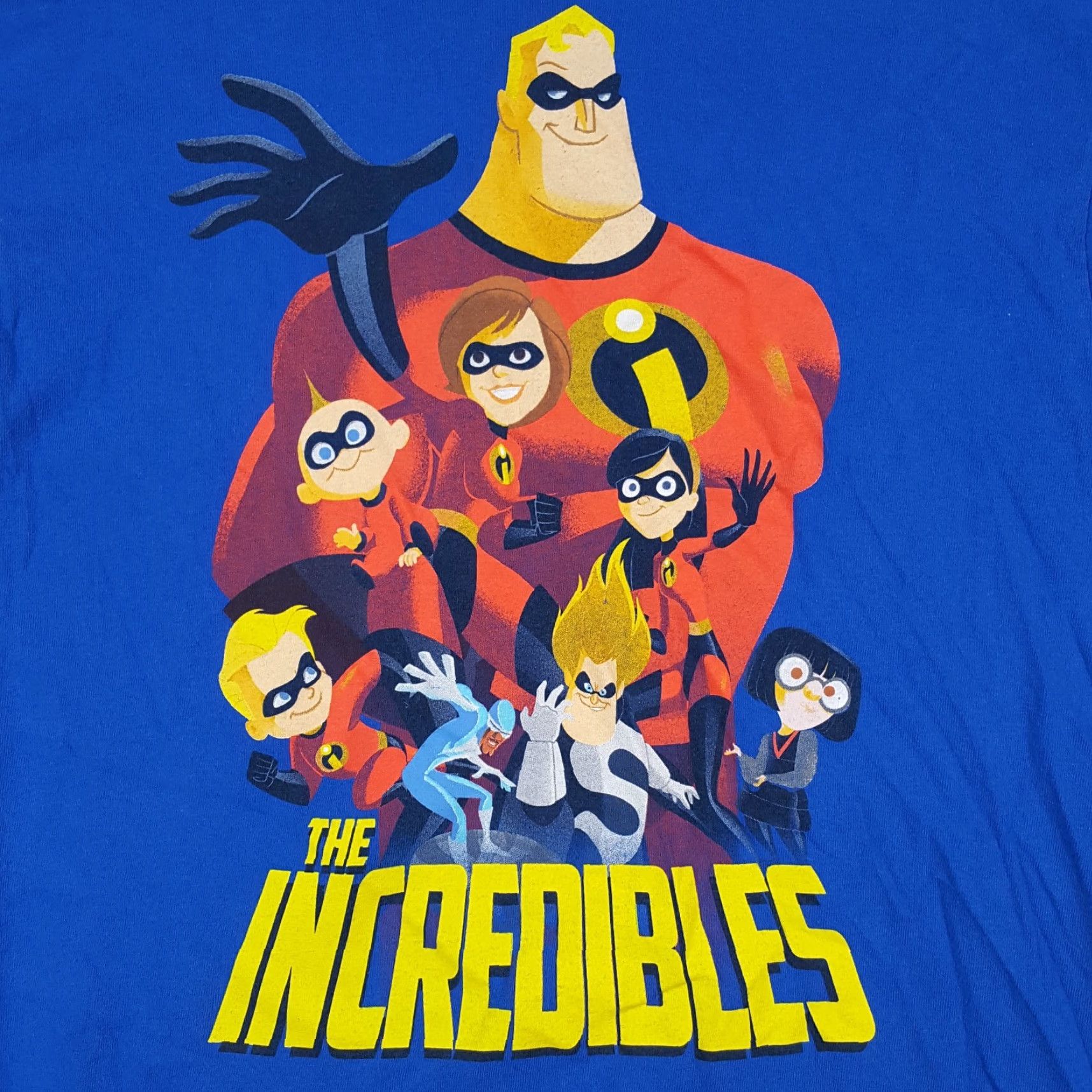 Disney VINTAGE The Incredibles 2 Animated Movie Promo T-Shirt Shirt Men M Blue Cotton Embroidered Logo 90s Retro Disney T Shirt Mens Size US M / EU 48-50 / 2 - 3 Thumbnail