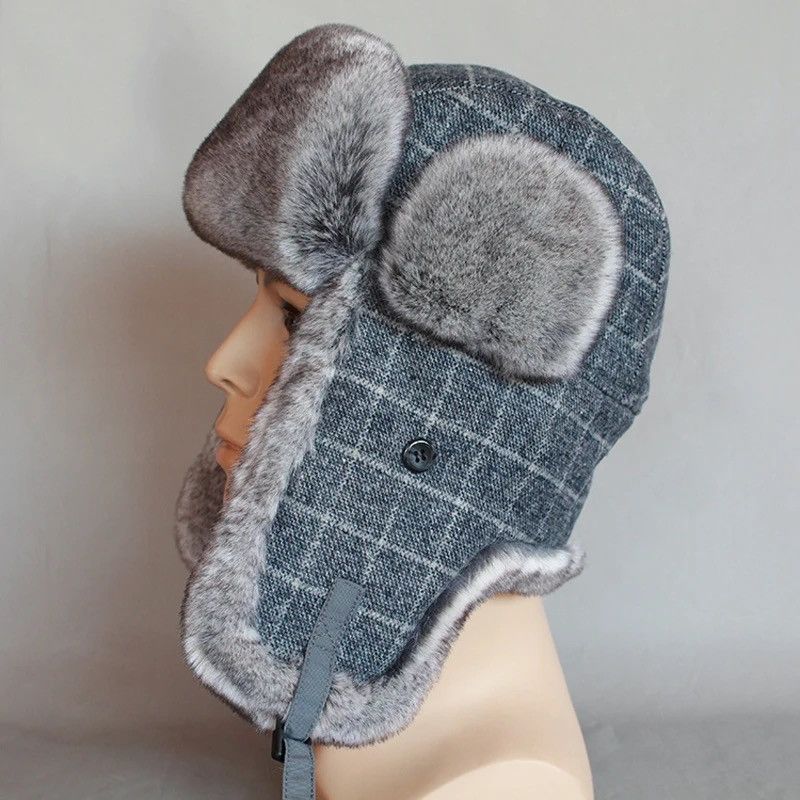 Japanese Brand × Vintage Men Russian Bomber Hat Winter Ushanka Trapper Hat Size ONE SIZE - 4 Thumbnail