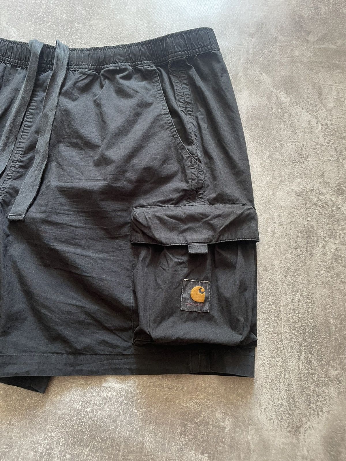 Carhartt × Carhartt Wip × Vintage Vintage Carhartt Black Logo Berm Cargo Shorts Size US 32 / EU 48 - 5 Thumbnail