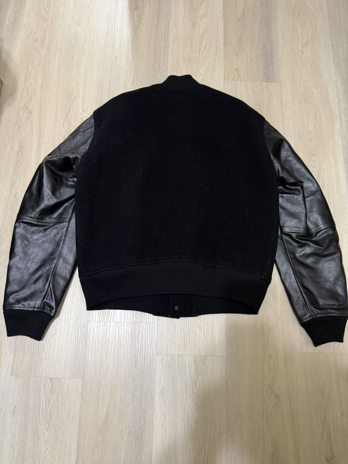 Yohji Yamamoto Vintage Y-3 wool leather varsity bomber jacket Size US S / EU 44-46 / 1 - 10 Thumbnail