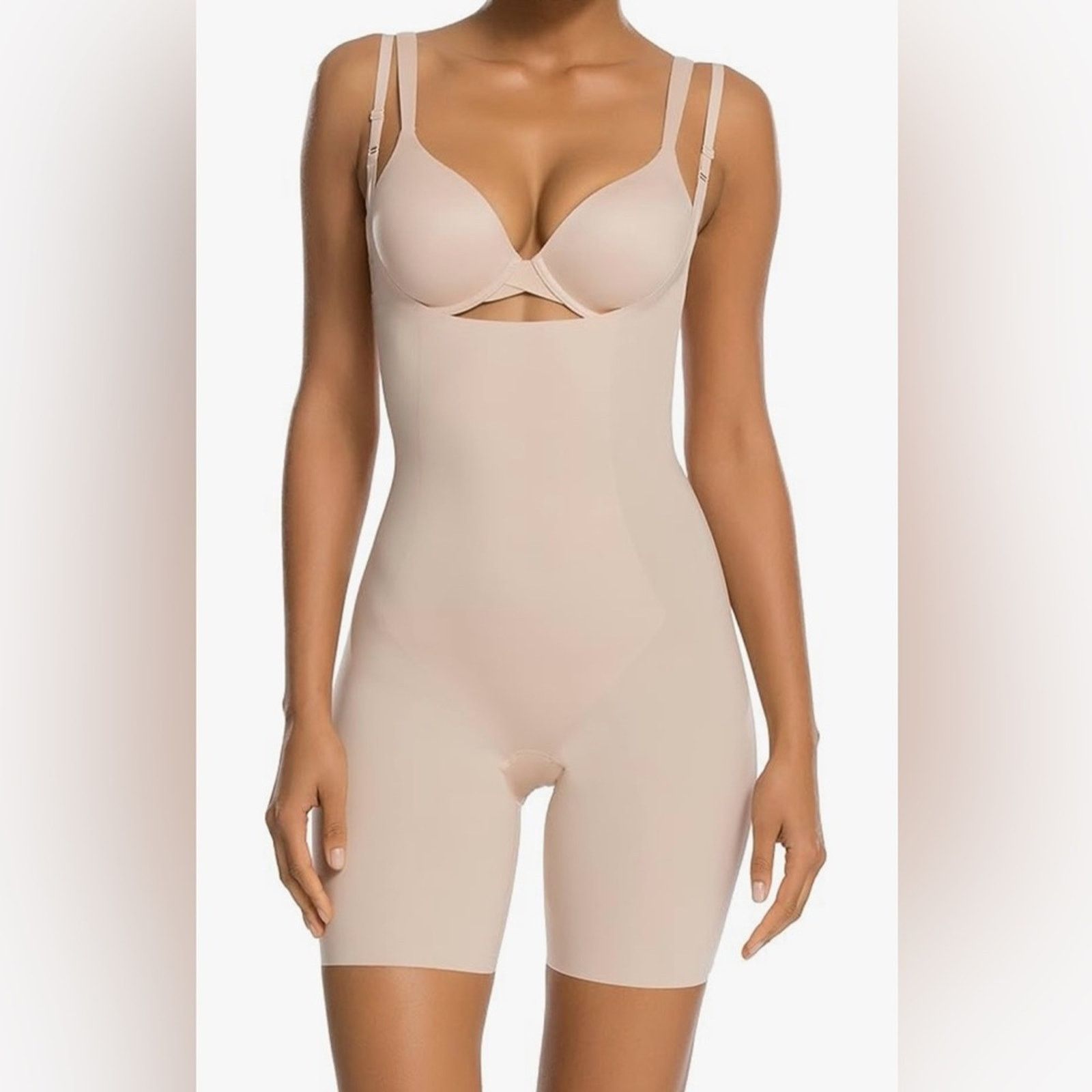Spanx SPANX Shapewear Thinstincts Open-Bust Bodysuit - Size 1X Size ONE SIZE - 7 Thumbnail