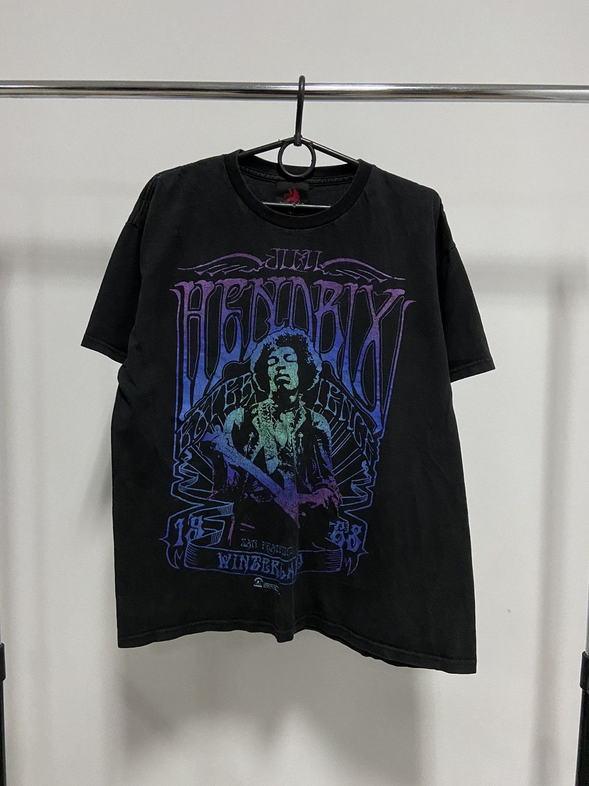 Band Tees × Jimi Hendrix × Vintage Jimi Hendrix 2009 winterland t shirt big print vintage band Size US L / EU 52-54 / 3 - 1 Thumbnail