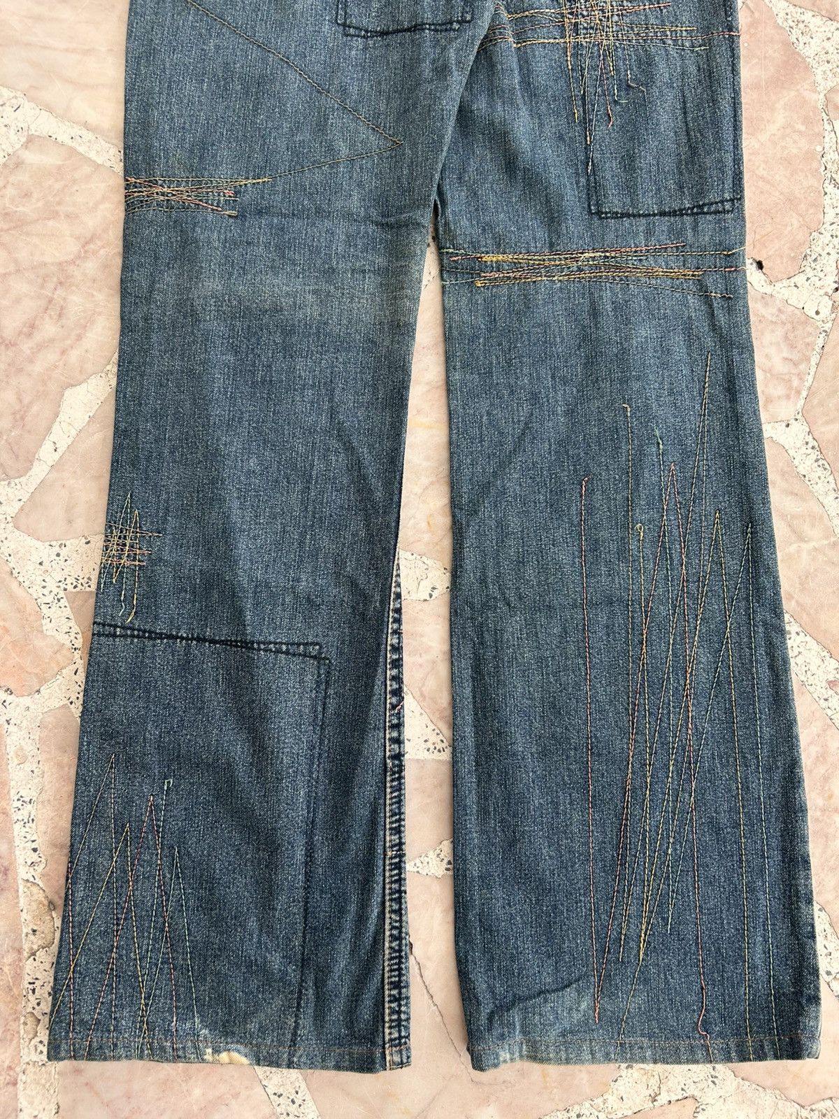 Hysteric Glamour Kinky Hysterics Sashiko Japan Vintage Denim Size US 28 / EU 44 - 8 Thumbnail