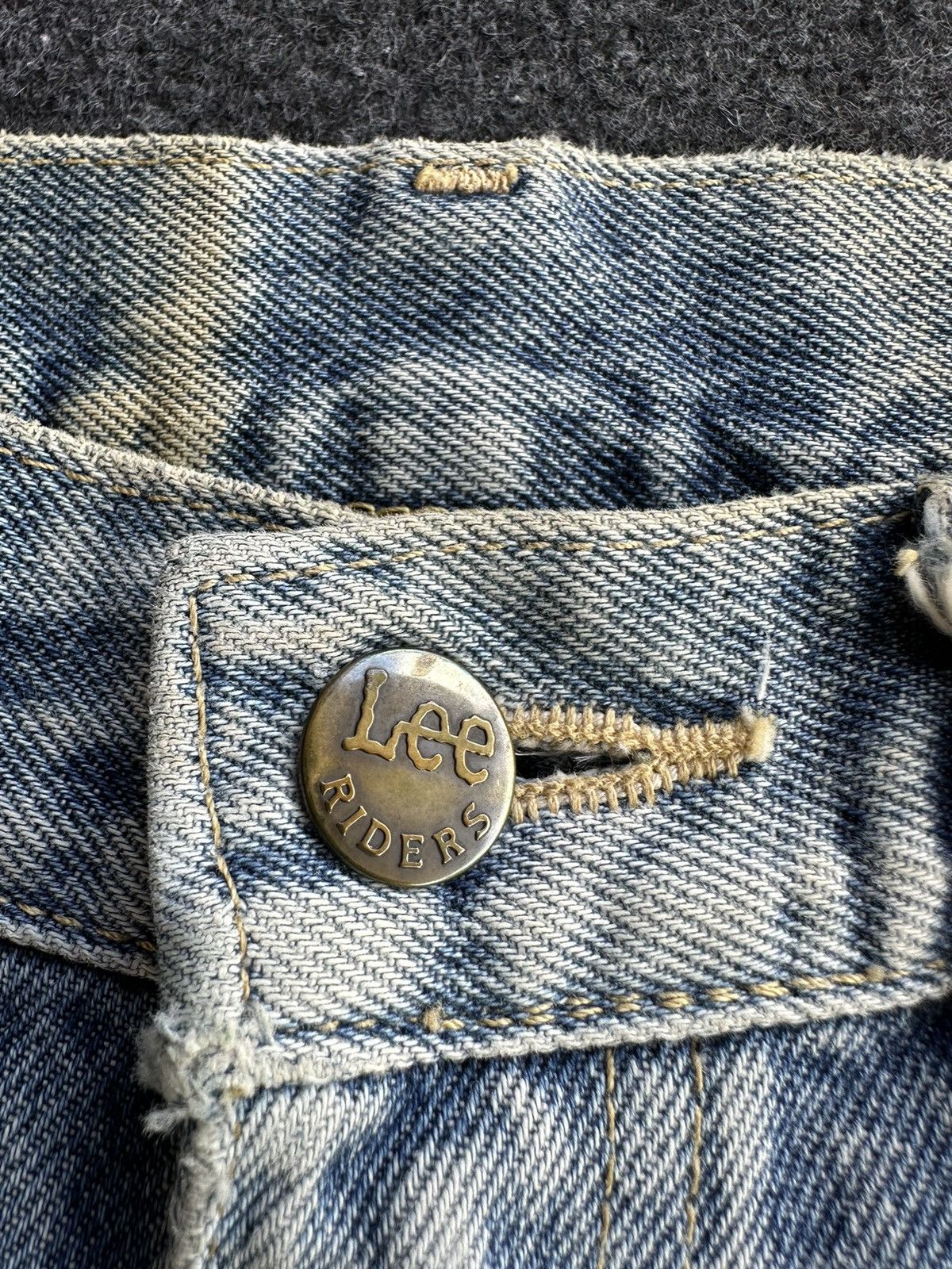 Lee × Vintage Vintage Lee Rider Sanforized 1970s Blue Wash Denim F85 Size US 28 / EU 44 - 8 Thumbnail