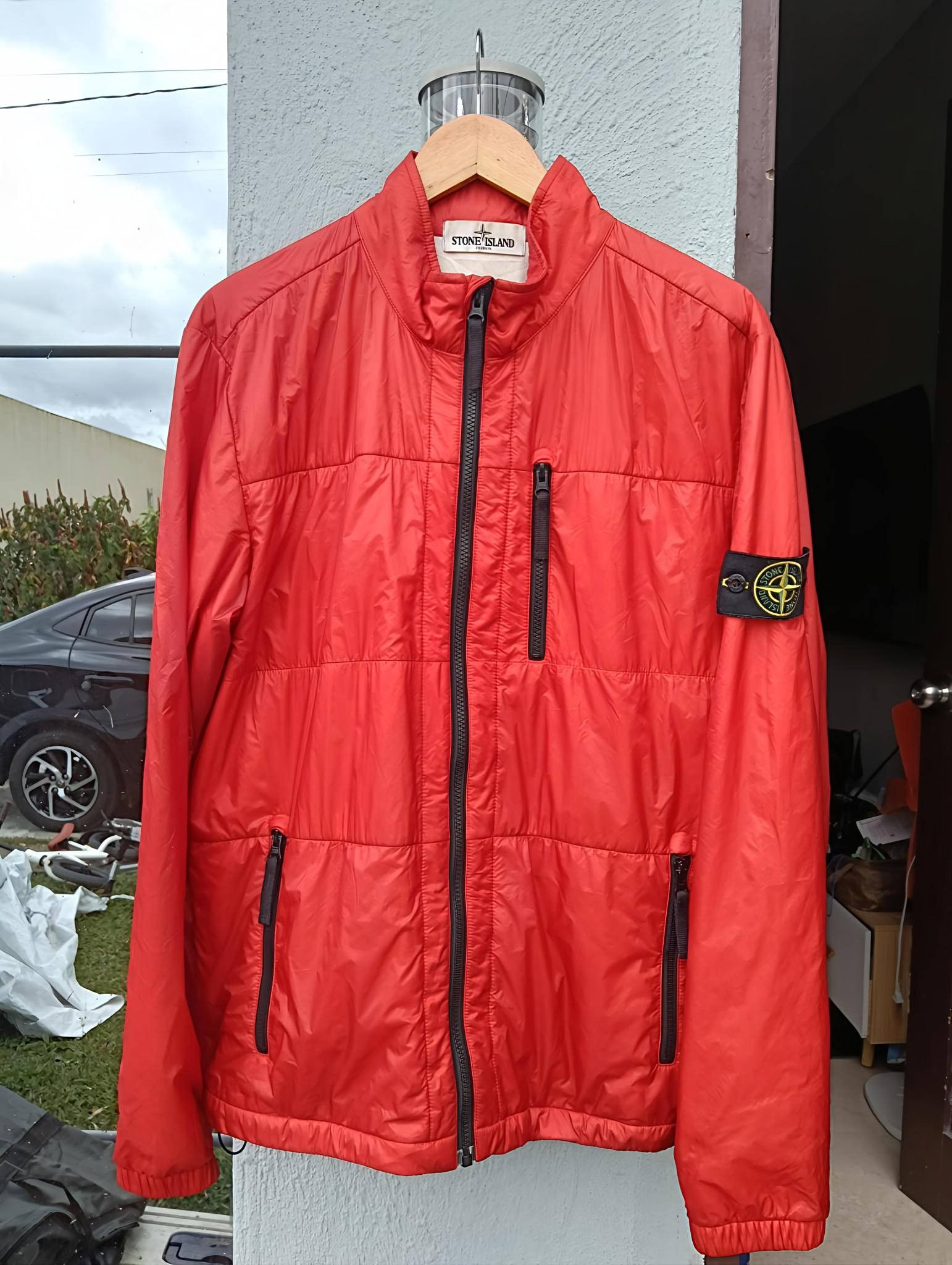Stone Island Stone Island Red Micro Ripstop Quilted Jacket XL Size US L / EU 52-54 / 3 - 2 Thumbnail