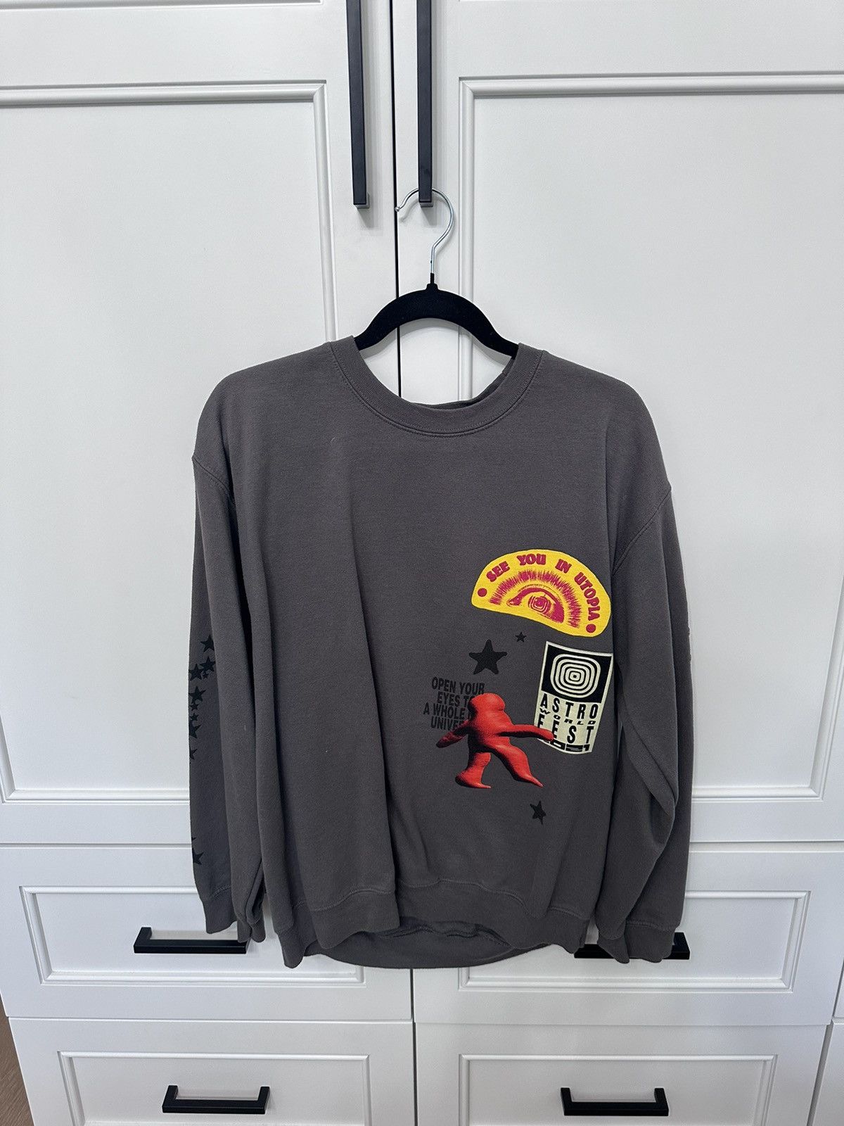Nike × Travis Scott Cactus Jack Astroworld Crewneck Size US S / EU 44-46 / 1 - 1 Thumbnail