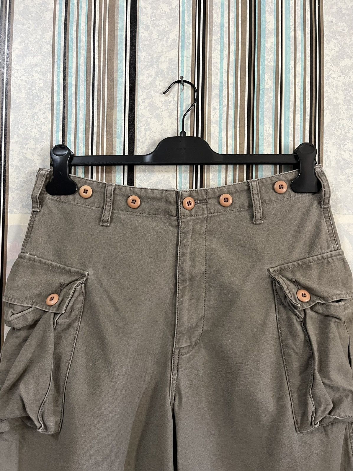 Octopus 1990s coeval rift octopus army monkey pants #A5 Size US 29 - 4 Thumbnail