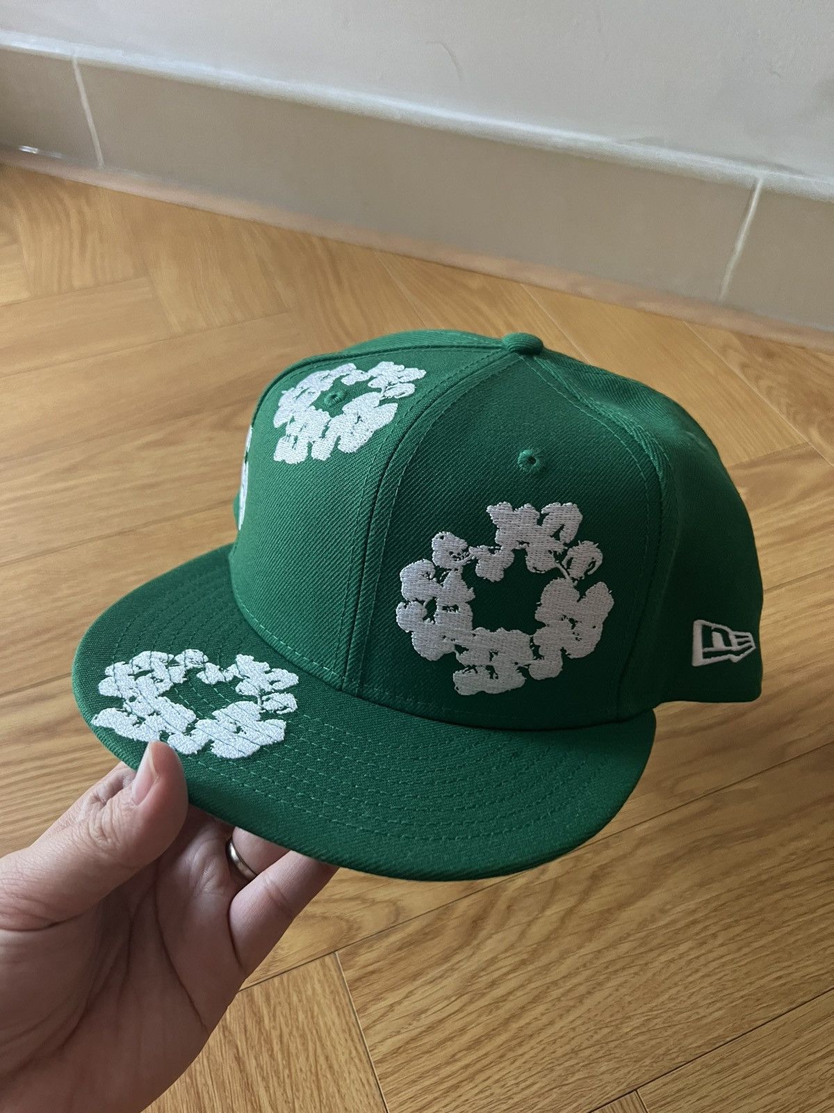image of Denim Tears x New Era in Green, Men's