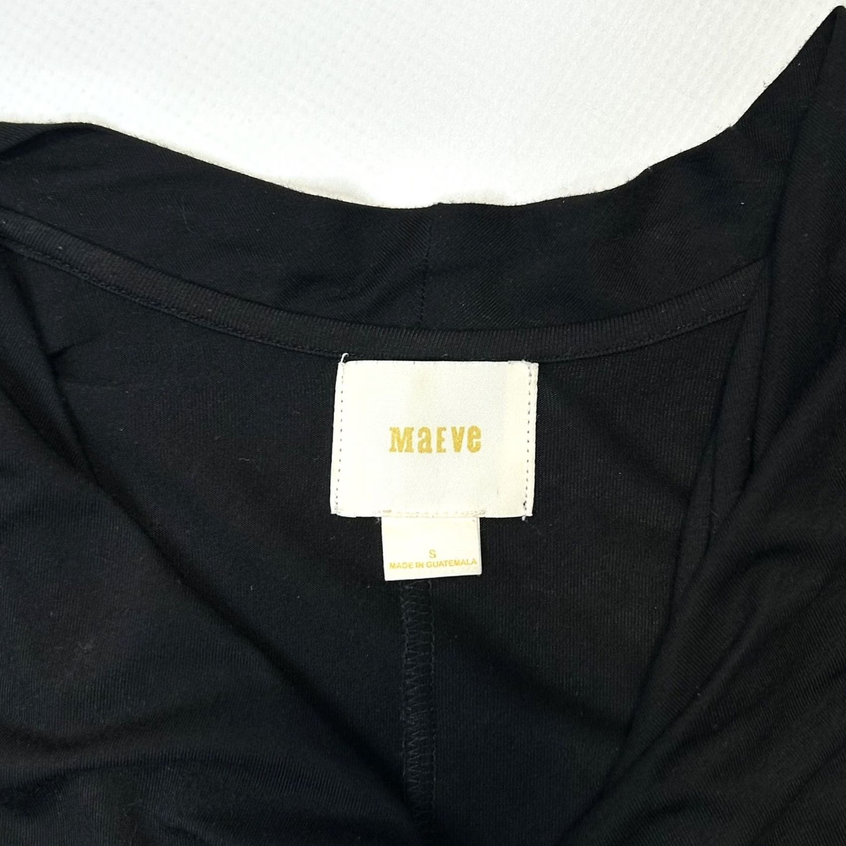 Vintage VINTAGE Anthropologie Maeve Top Blouse Womens S Black Bubble Hem V Neck Size S / US 4 / IT 40 - 4 Thumbnail