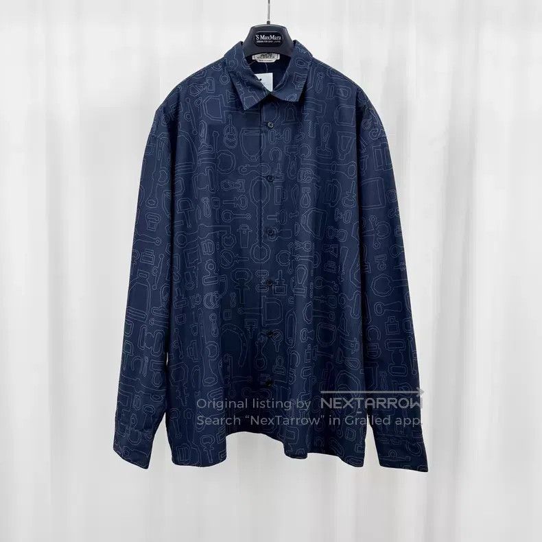 Hermes Hermes size 41 Saddle Full Print Shirt Jacket Size US XS / EU 42 / 0 - 1 Thumbnail