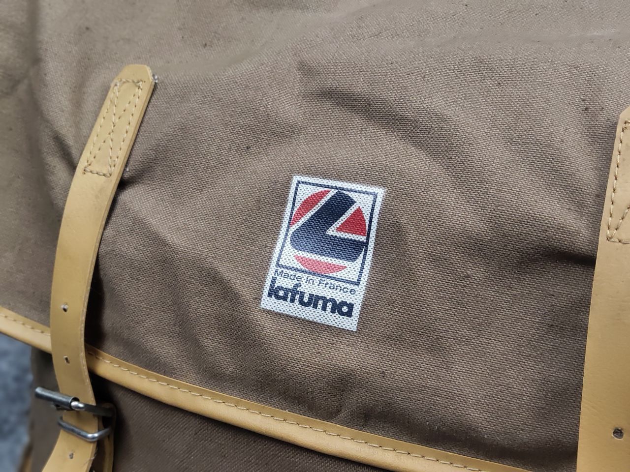 Vintage Vintage 60's Lafuma Two Bicycle Bags in Beige Canvas Bag Size ONE SIZE - 5 Thumbnail
