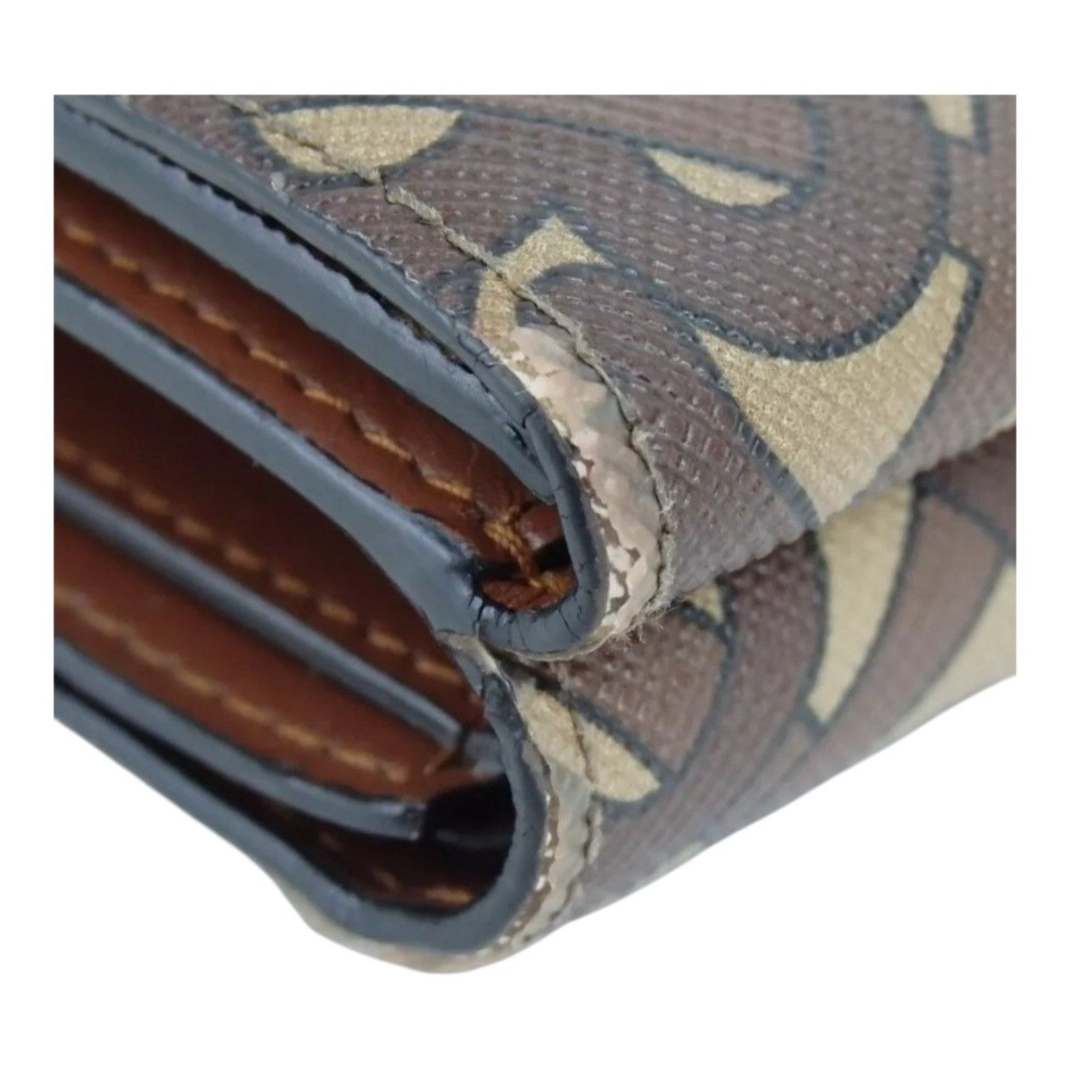 Burberry BURBERRY TB monogram Tri-fold wallet PVC/leather EUC Size ONE SIZE - 2 Thumbnail