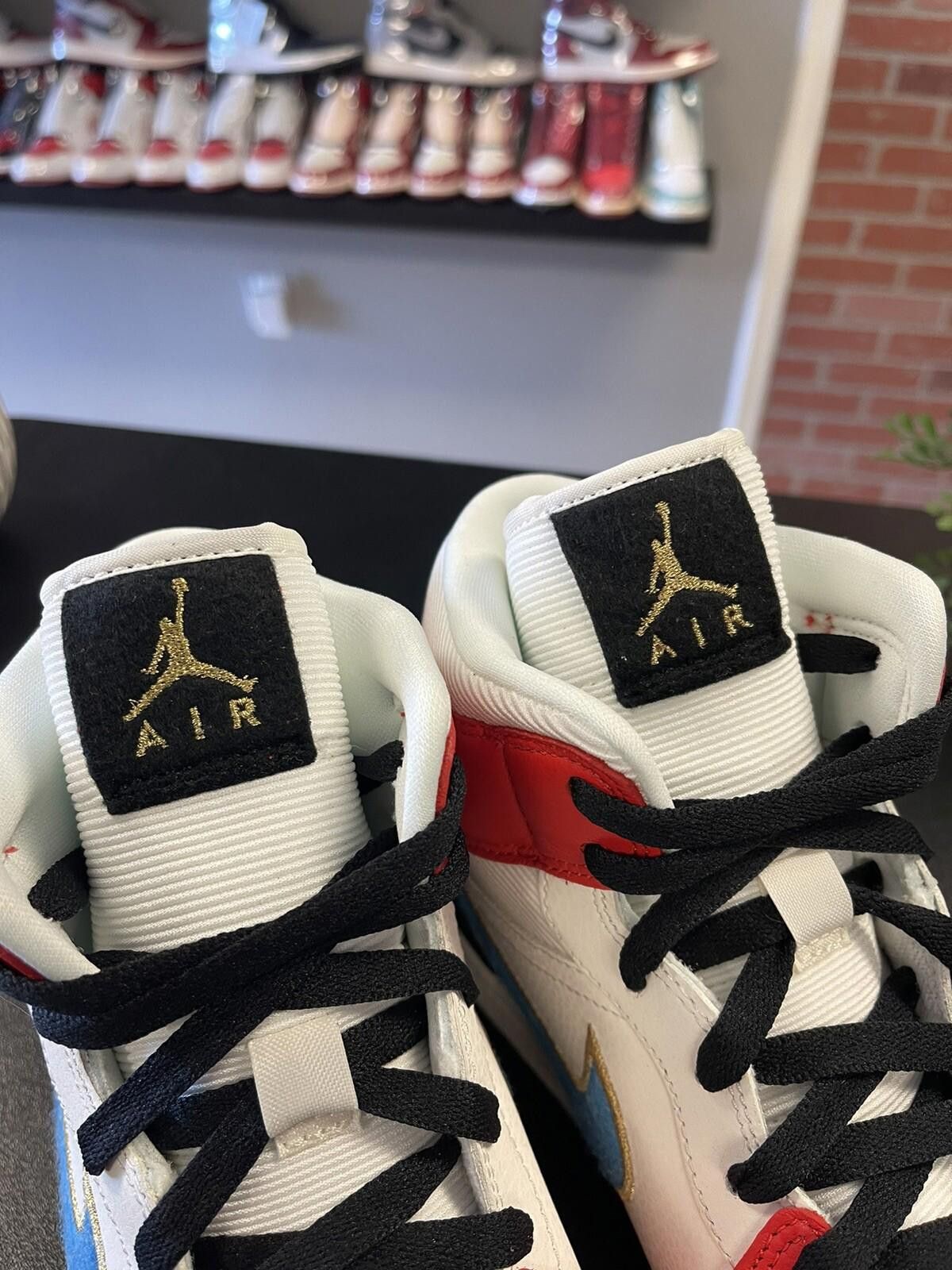 Jordan Brand Air Jordan 1 Mid Let Her Man Sail Red White Women's Size 12 Size US 12 / IT 42 - 7 Thumbnail