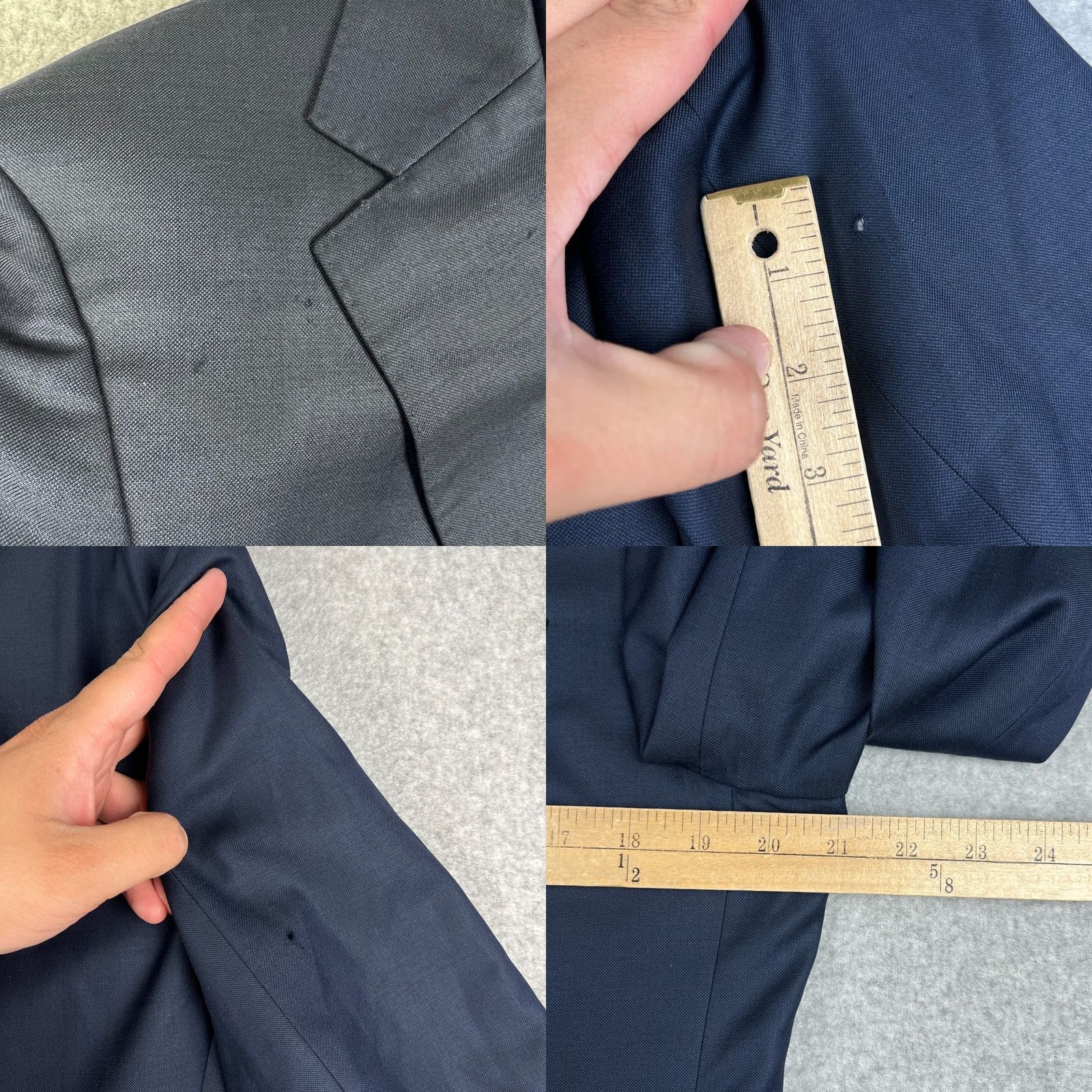 Suitsupply Suitsupply Canonico Wool Sport Coat Blazer 42R Mens Blue Surgeon Cuffs READ Size 42R - 8 Thumbnail