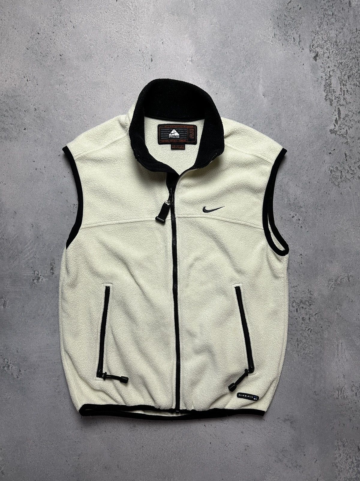 Nike ACG Vintage 90s Nike ACG Cream Polartec Gilet Fleece Jacket Vest Size US M / EU 48-50 / 2 - 9 Thumbnail