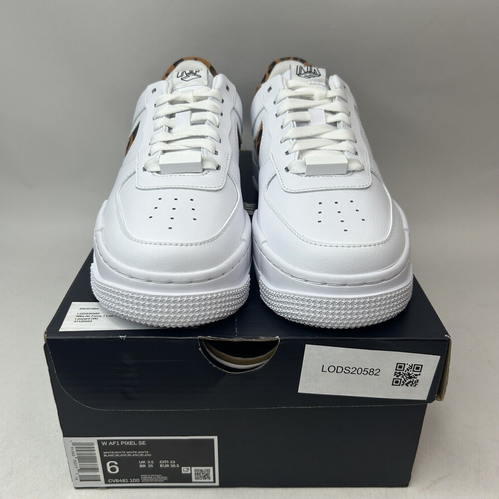 Nike Nike Air Force 1 Low Pixel SE WMNS “White Leopard Print” Size US 6 / IT 36 - 2 Thumbnail