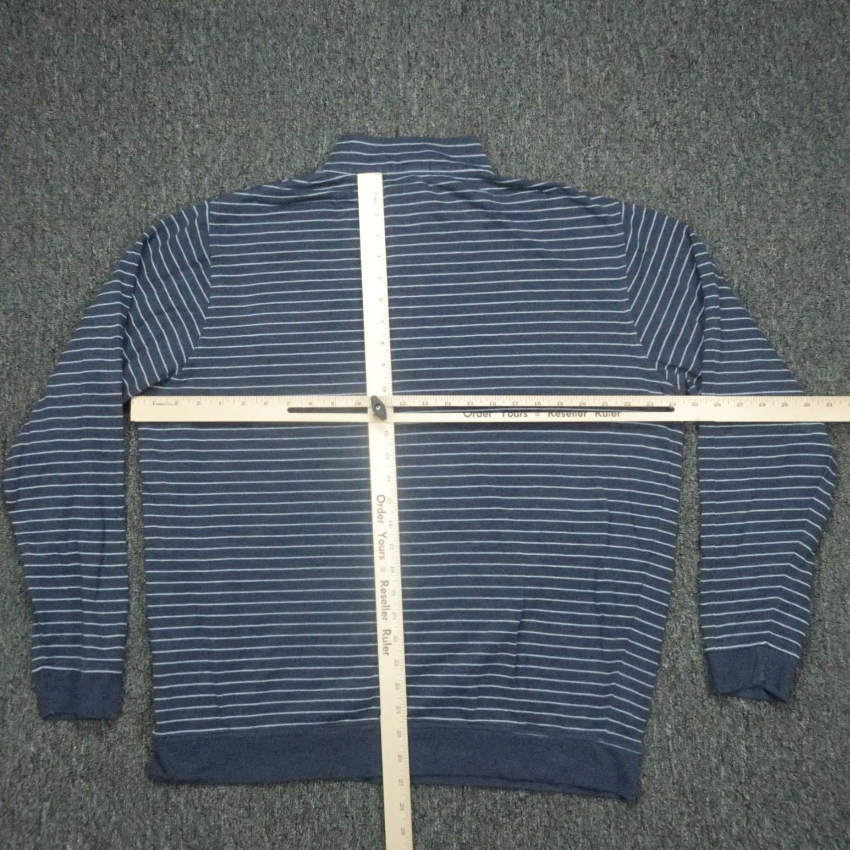Peter Millar Peter Millar Pullover Mens Extra Large Halifax Stripe Quarter Zip Sweater Size US XL / EU 56 / 4 - 6 Thumbnail