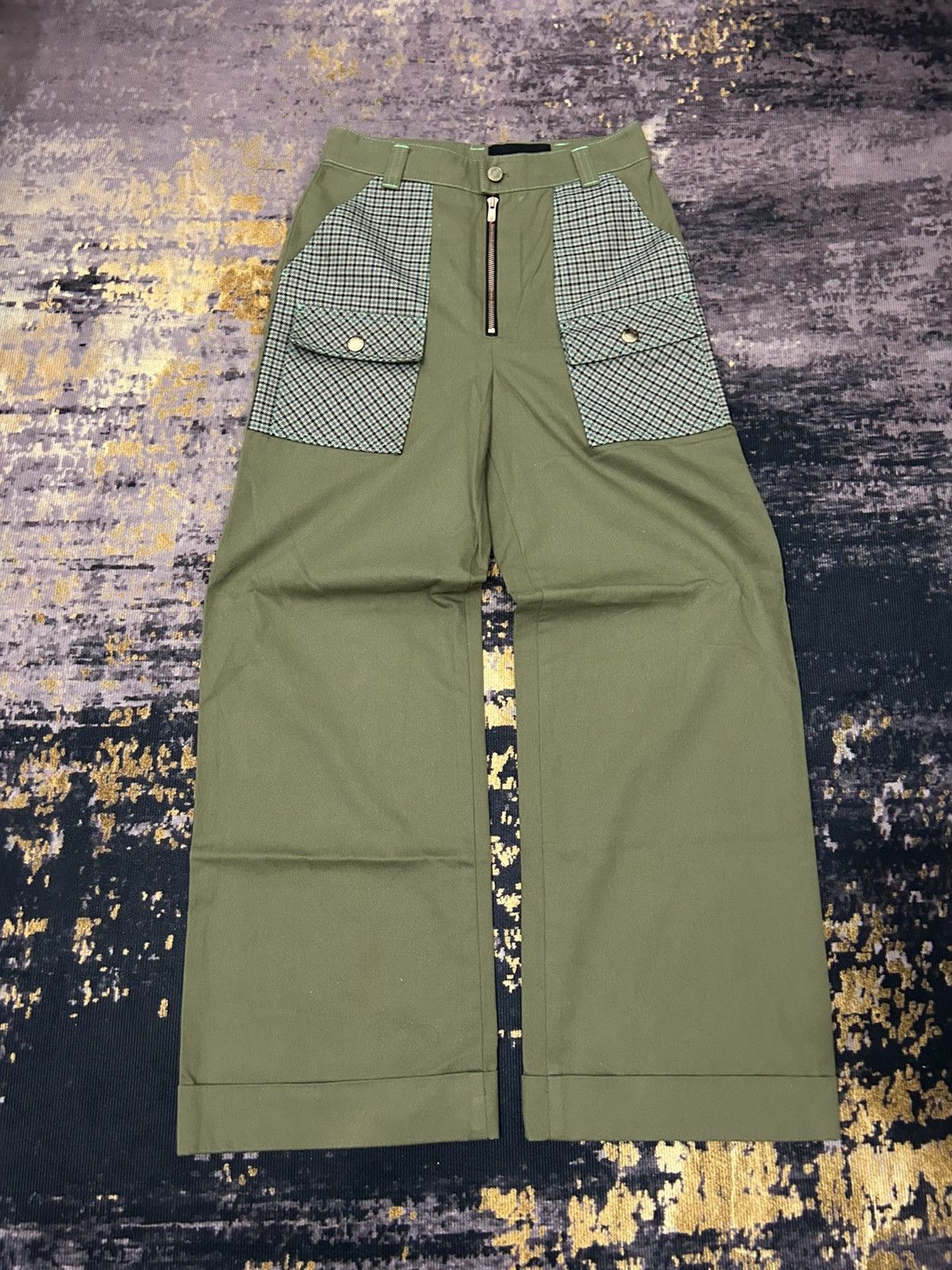 Andersson Bell Anderson Bell Plaid Pocket Pants Size US 27 - 4 Thumbnail