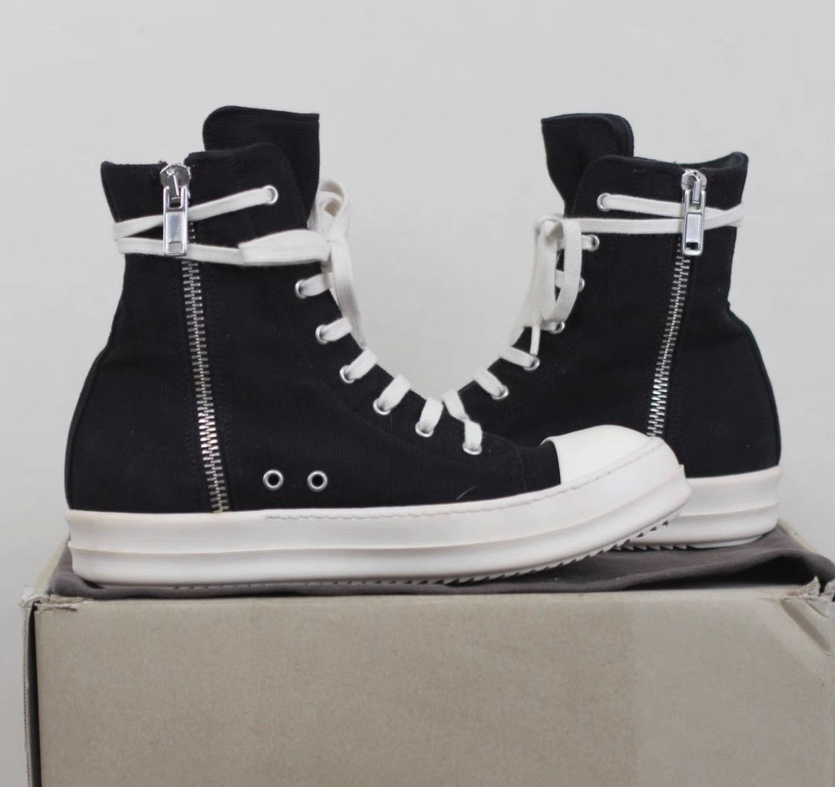 Rick Owens Ro DRKSHDW Single-Eye Bubble Converse-Inspired Sneakers Size US 9 / EU 42 - 4 Thumbnail