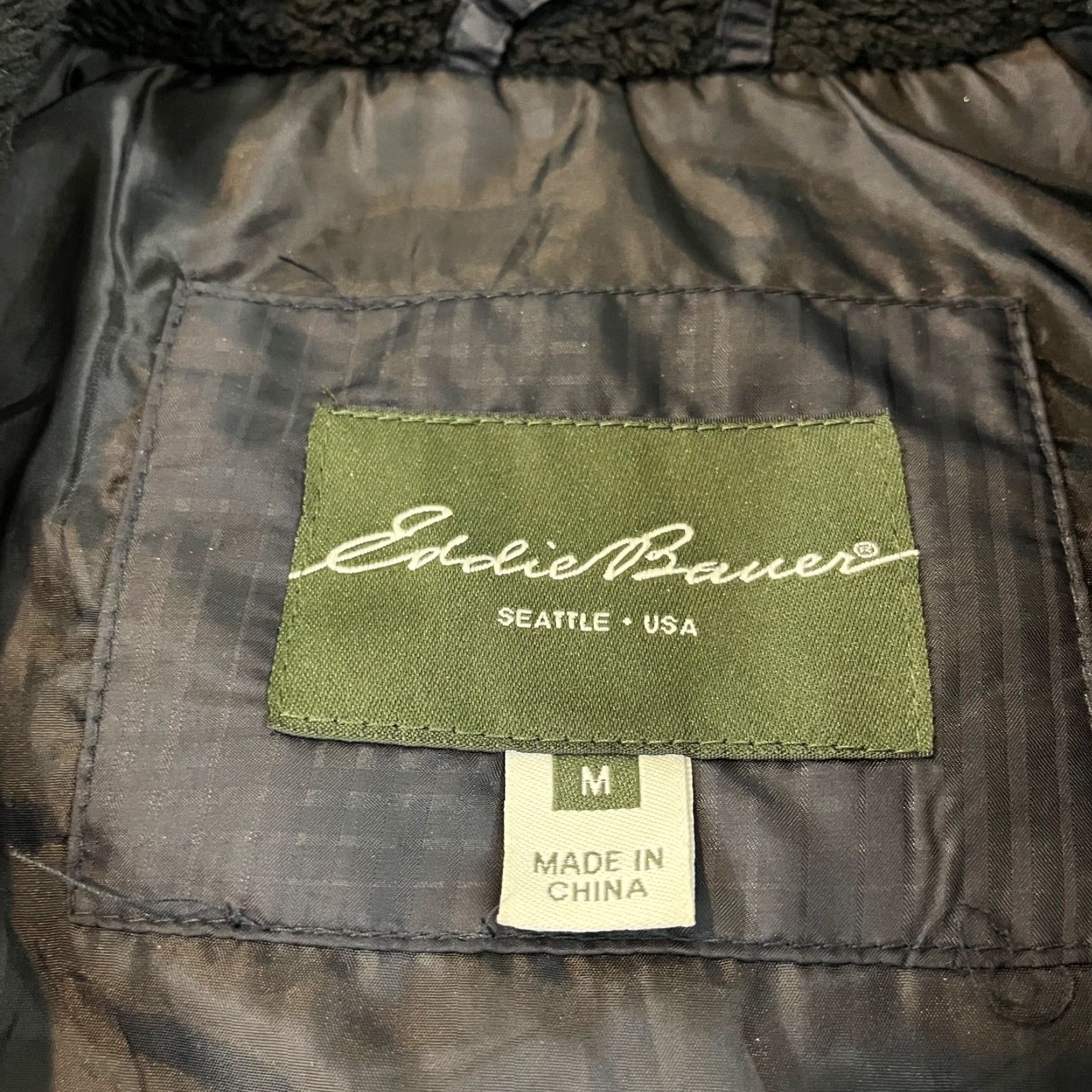 Eddie Bauer VINTAGE Eddie Bauer Vest Womens Medium Black Quilted EB650 Goose Down Puffer Outdoor Zip Jacket/Coat Stocks? Size M / US 6-8 / IT 42-44 - 6 Thumbnail