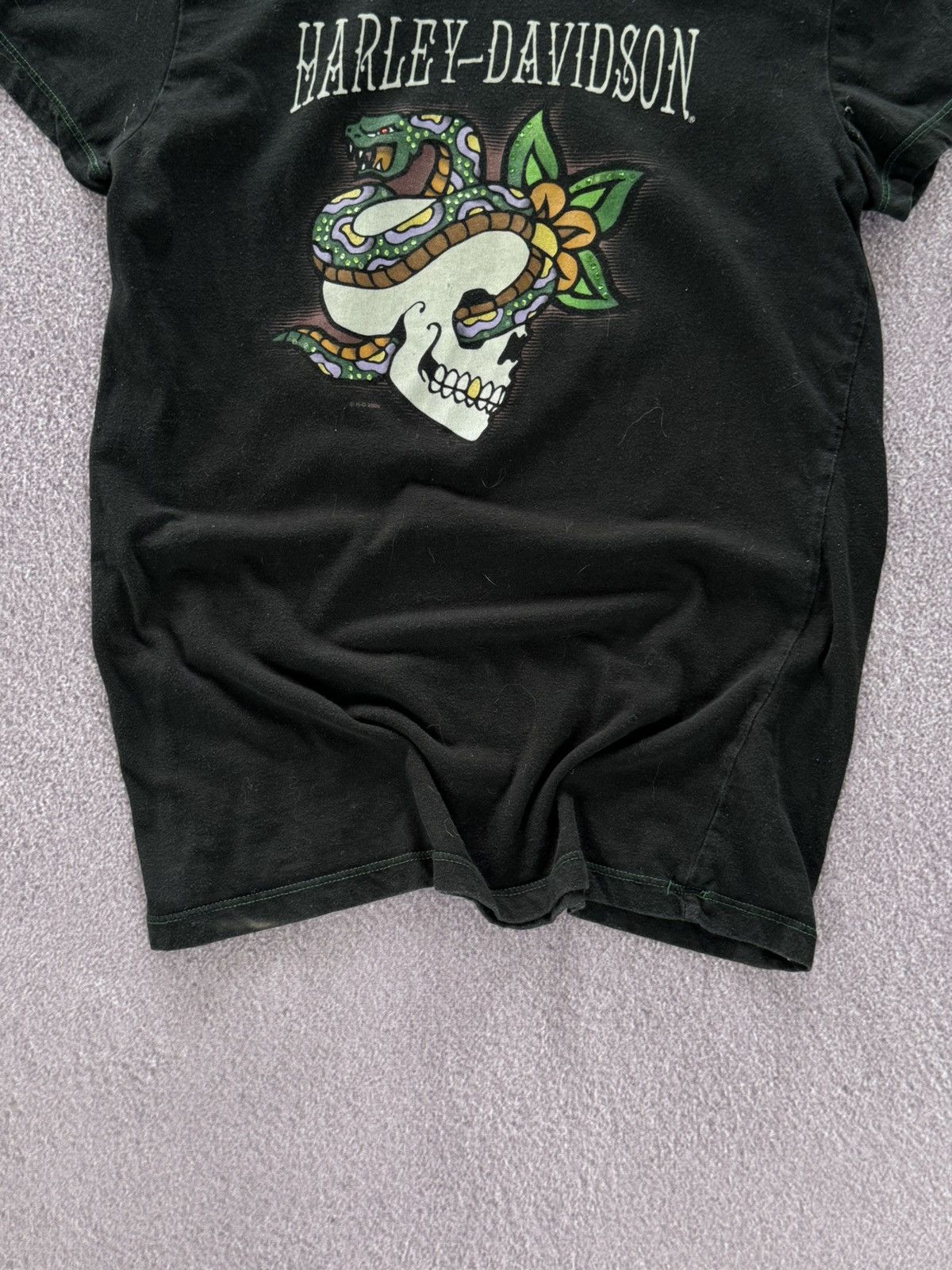 Harley Davidson Vintage Y2K Harley Davidson Graphic T Shirt Women's Size M / US 6-8 / IT 42-44 - 3 Thumbnail