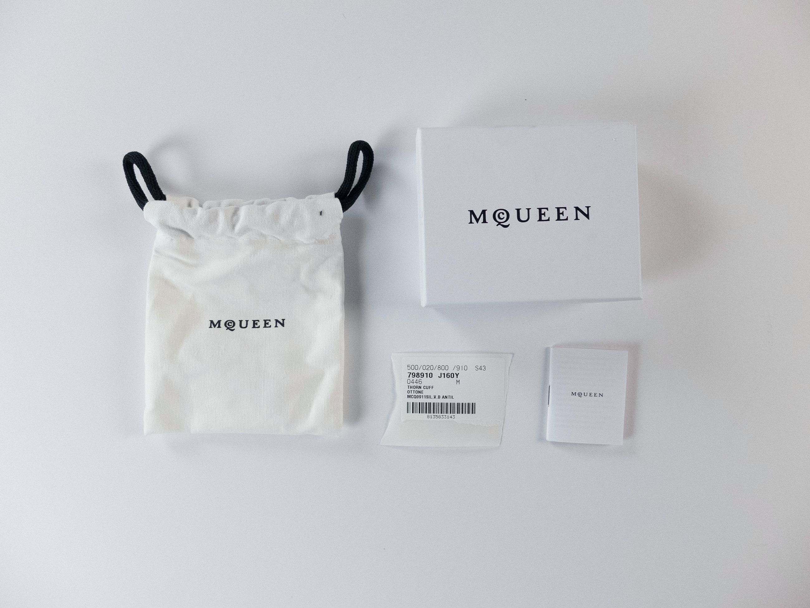 Alexander McQueen ALEXANDER MCQUEEN Thorn metal cuff bracelet Medium Size ONE SIZE - 8 Thumbnail