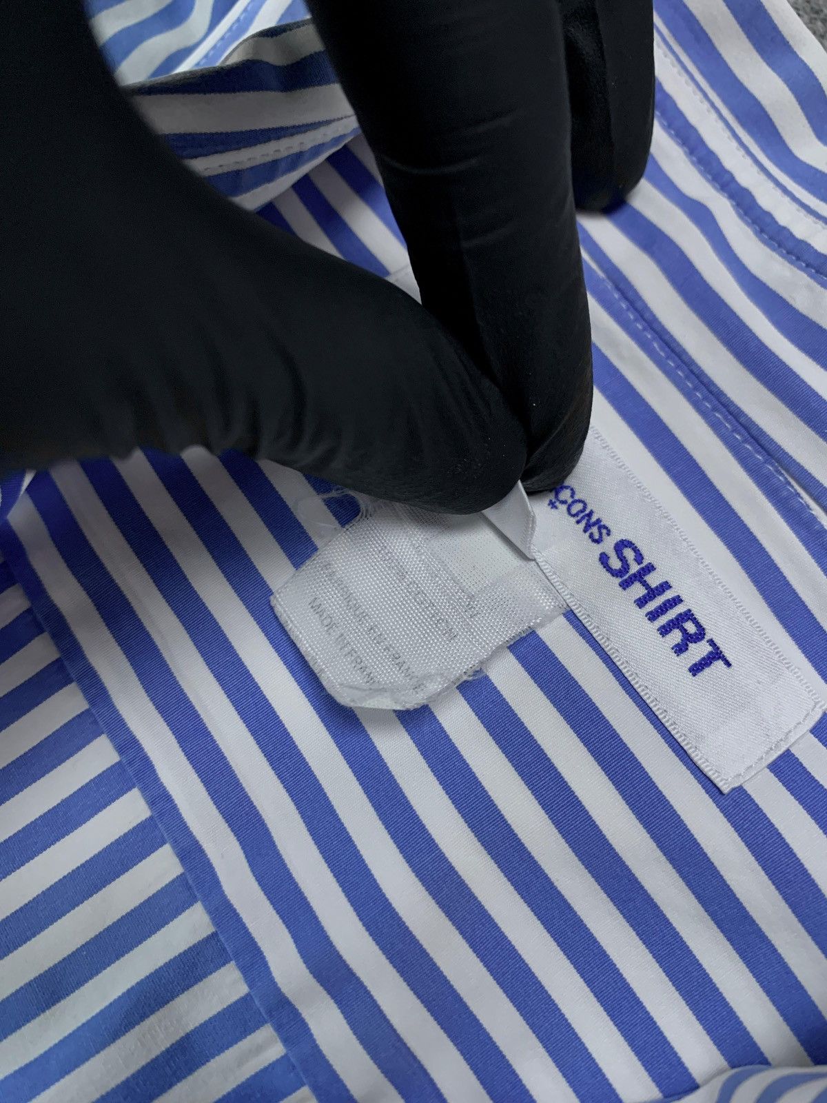 Comme des Garcons SHIRT FREE IMPORT TAX Striped Ls Shirt Size US S / EU 44-46 / 1 - 8 Thumbnail