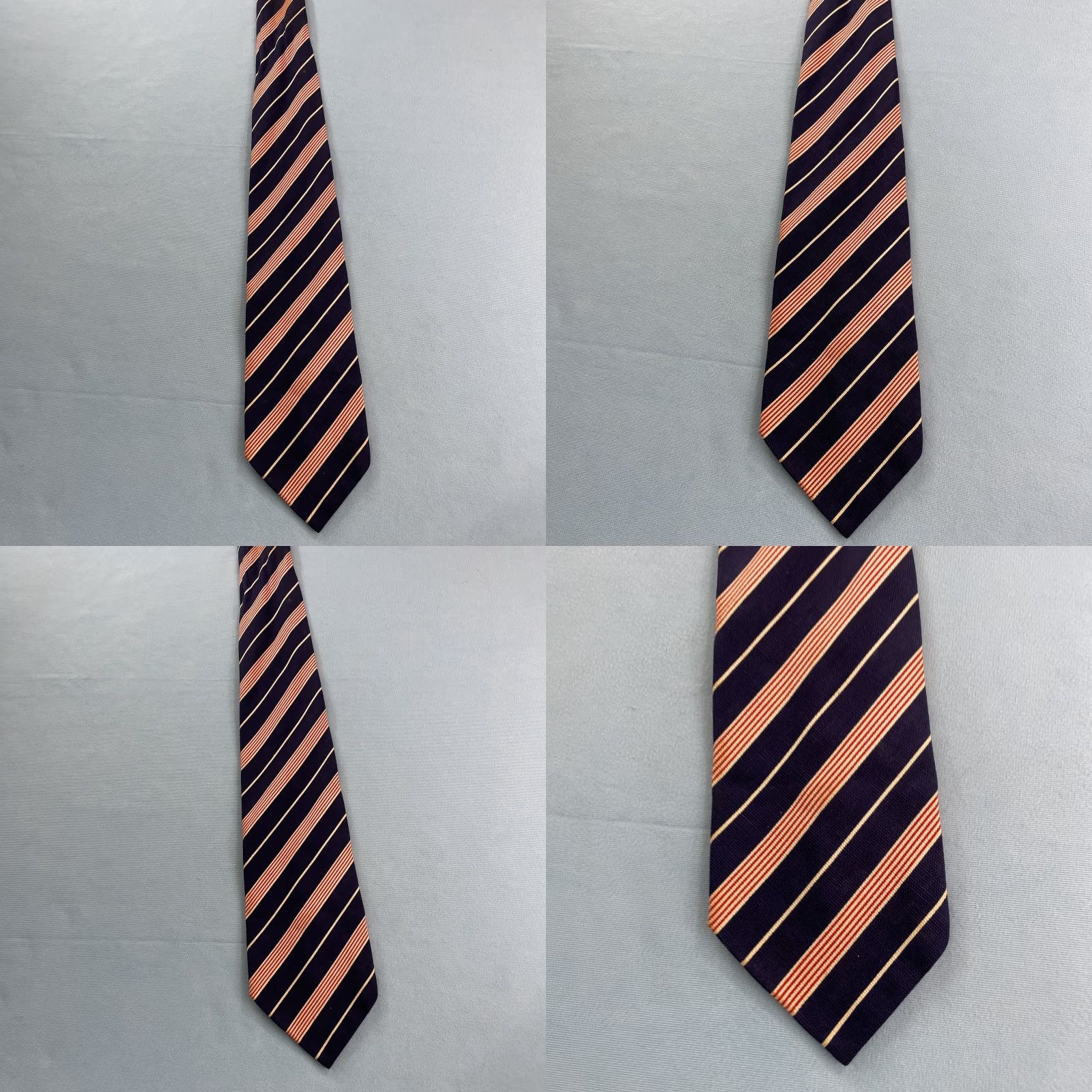 Vintage VINTAGE Red White Blue Tie Woven Necktie Repp Striped American Regimental 4x57 Stain Capsule Wide Necktie Men Tie Size ONE SIZE - 8 Thumbnail