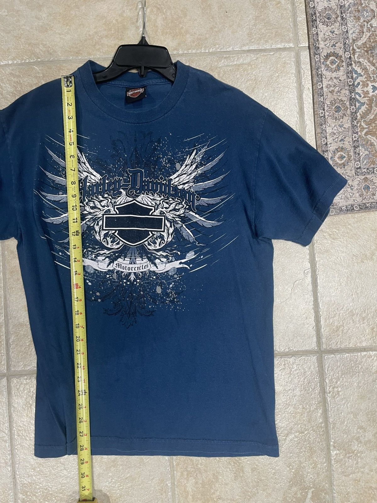 Vintage Vintage 1990s Harley Davidson Chrome Eagle Mens Tshirt Large Size US L / EU 52-54 / 3 - 7 Thumbnail