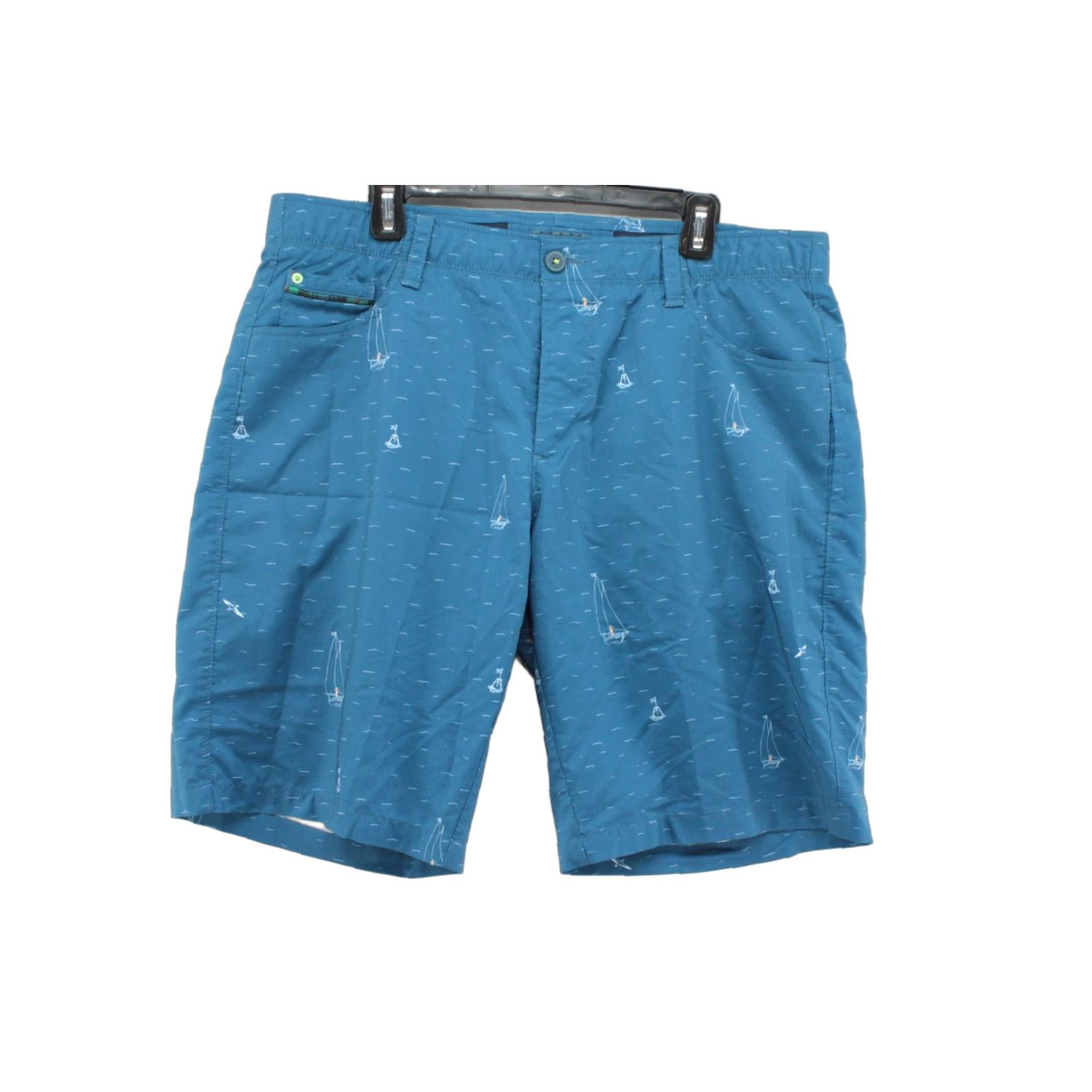 Vintage VINTAGE William Murray Shorts Men 38 Blue Sailboat Print Premium Breathable Preppy Chino 5-Pocket Regular Inseam 10.5in Mens Size US 38 / EU 54 - 1 Thumbnail